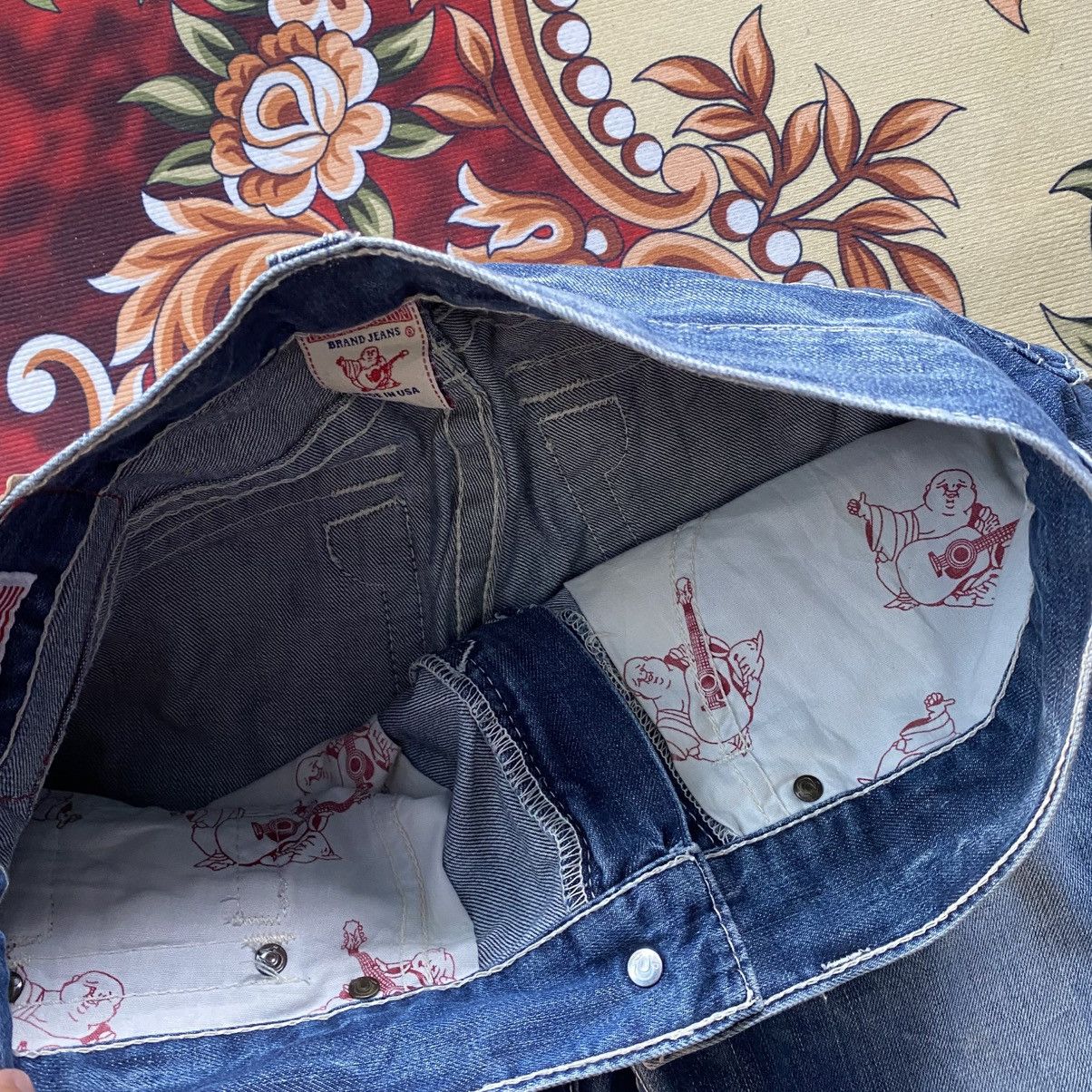 True Religion Vintage True Religion Ricky Distress Fade Denim Flare Jeans Size US 29 - 6 Thumbnail