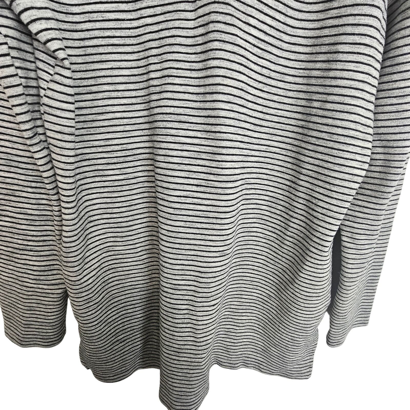 Duluth Trading Company Duluth Trading Co. Sweater w Pockets Gray Black Striped M Size M / US 6-8 / IT 42-44 - 3 Thumbnail