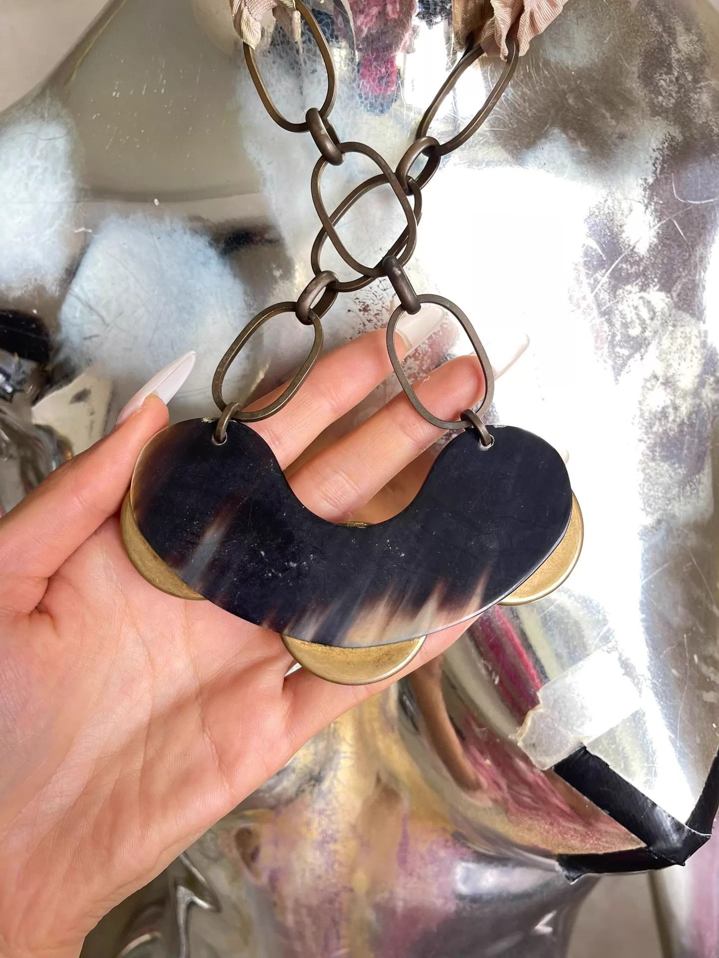 Other Vintage Multi-Material Decorative Choker Size ONE SIZE - 3 Thumbnail