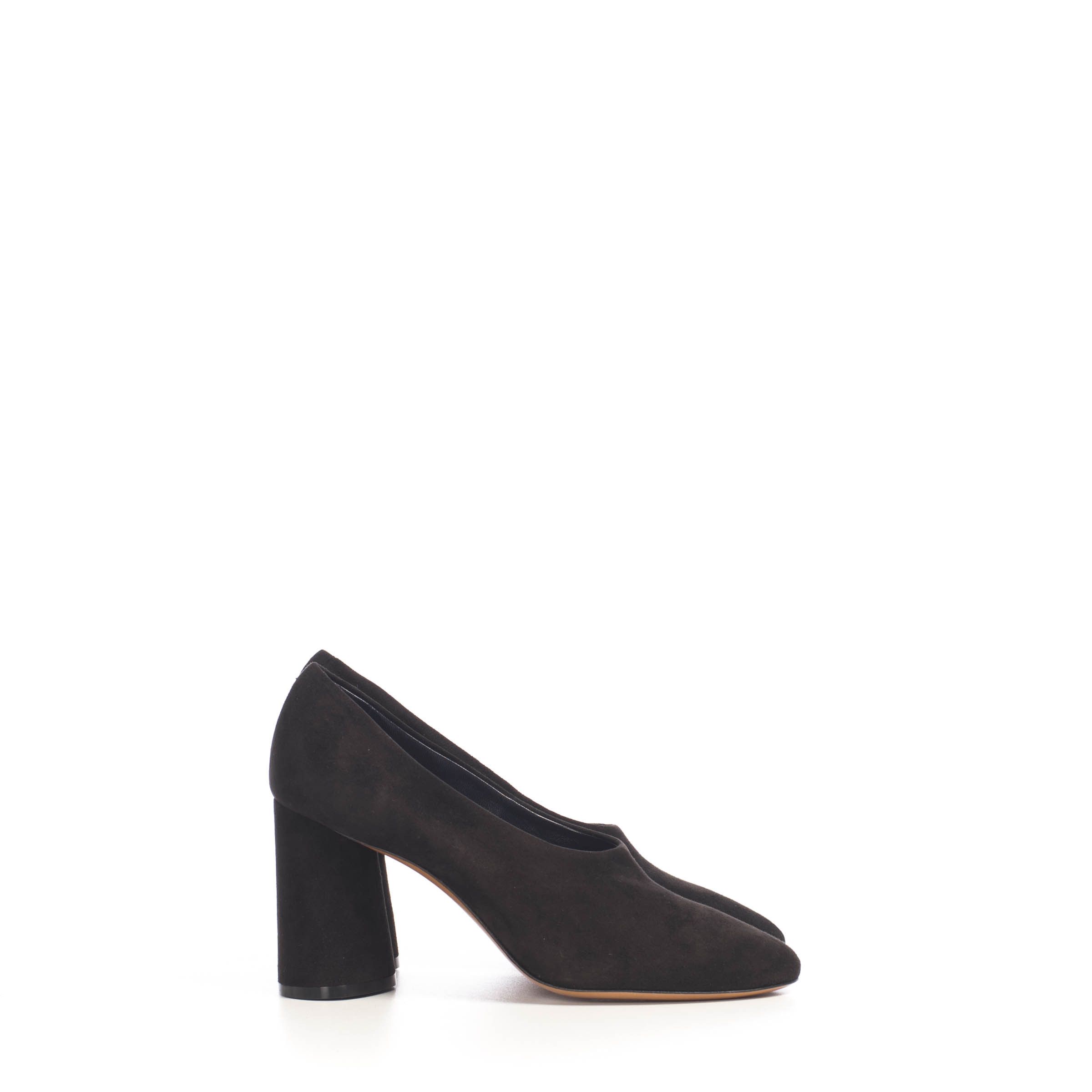 Celine Black Suede Elliptic Heel High Décolleté Pump Size US 5 / IT 35 - 8 Thumbnail
