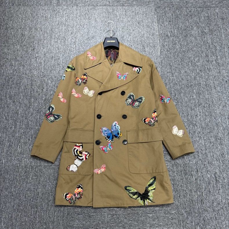 Valentino Valentino Butterfly embroidered trench coat Size S / US 4 / IT 40 - 1 Thumbnail
