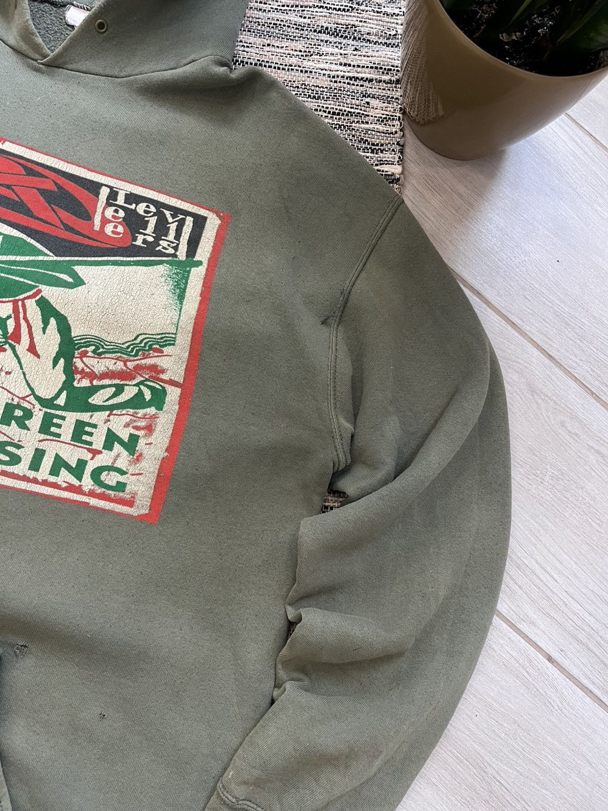 Band Tees × Vintage 00s Vintage The Levellers Distressed Hoodie PUNK 2003 Tour Size US XL / EU 56 / 4 - 7 Thumbnail