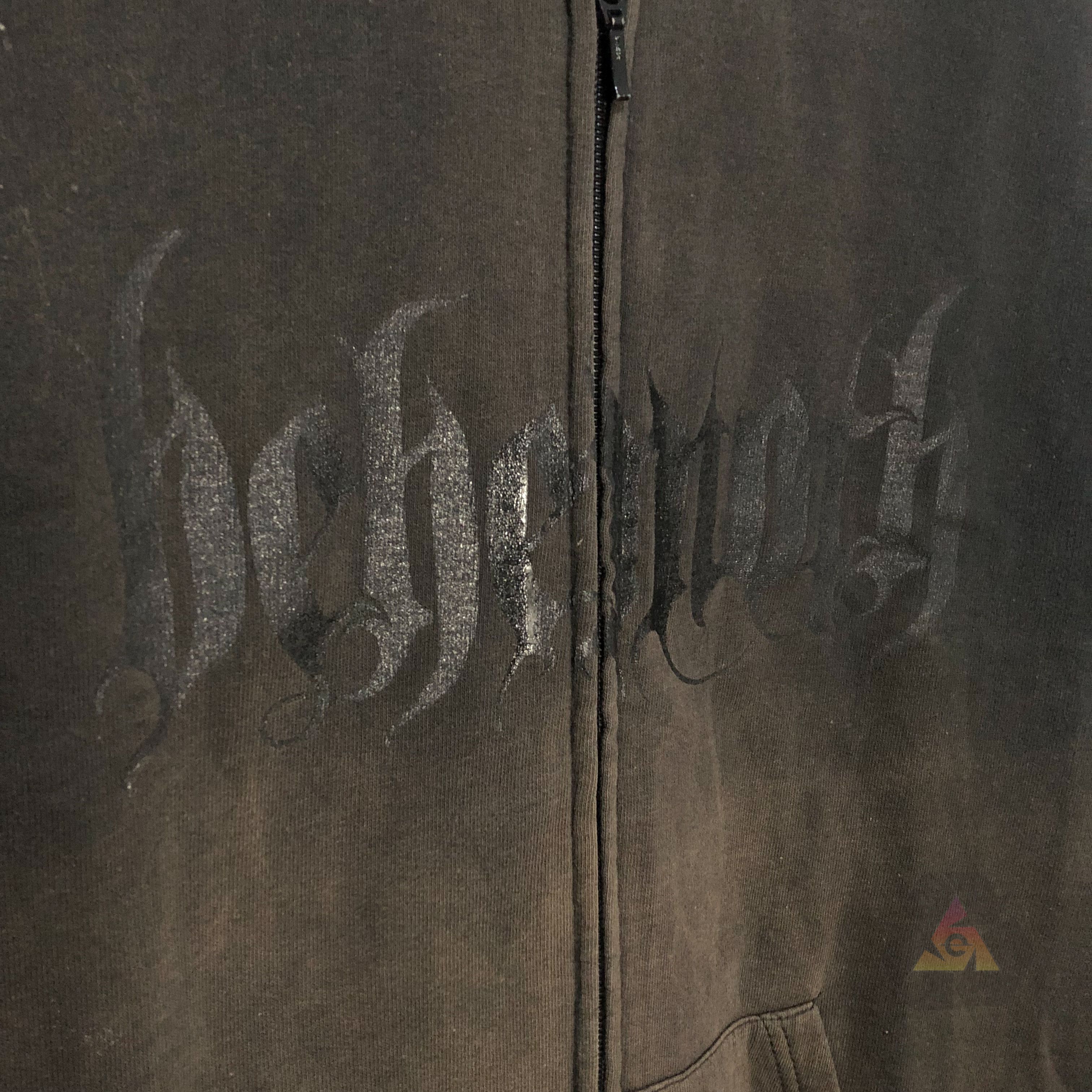 Band Tees RARE Behemoth New Aeon Musick Y2K Zip Hoodie Black On Black Size US L / EU 52-54 / 3 - 7 Thumbnail