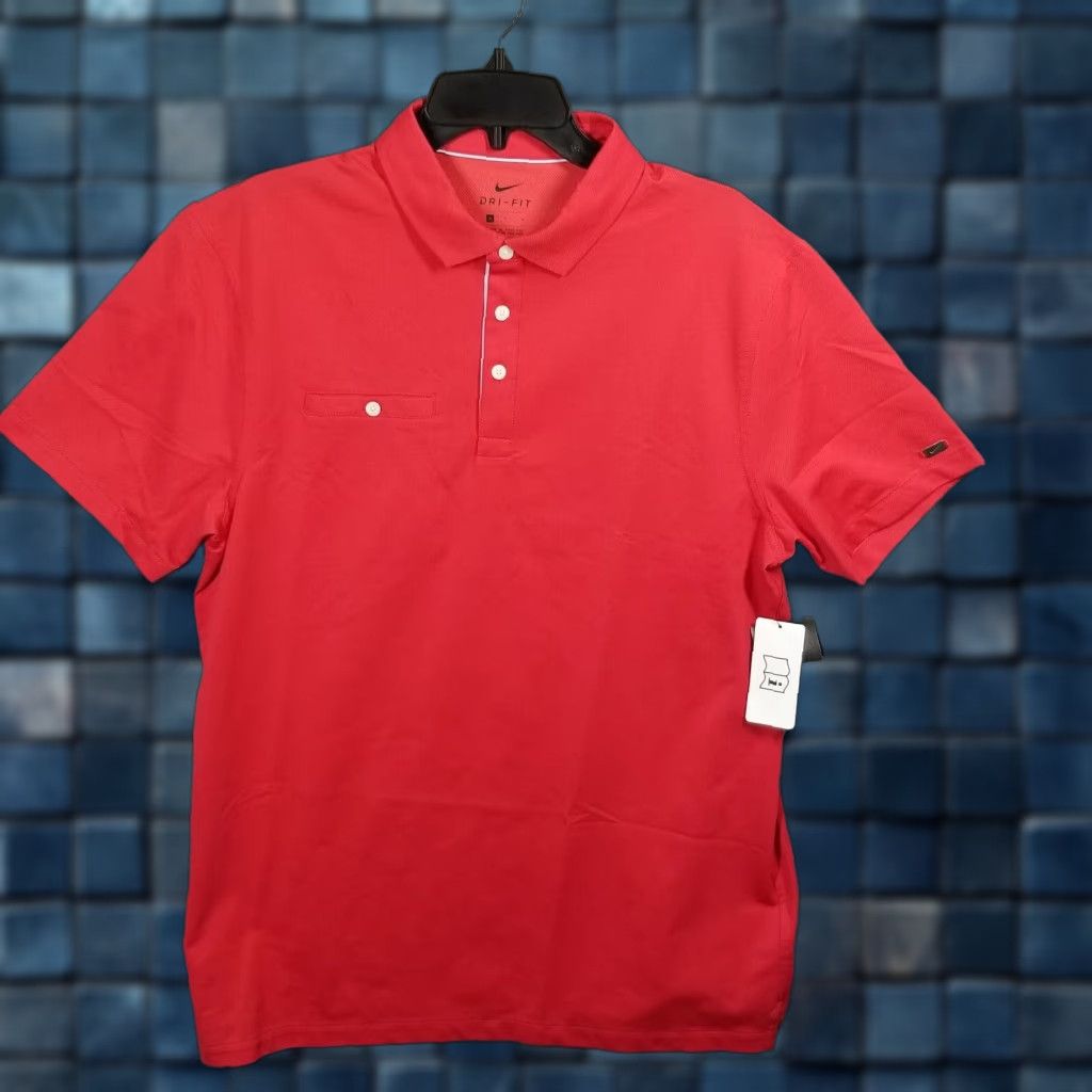Nike Nike Golf Polo Shirt Mens Medium Red BV0468-657 Dri-Fit Knit NWT Size US M / EU 48-50 / 2 - 1 Thumbnail