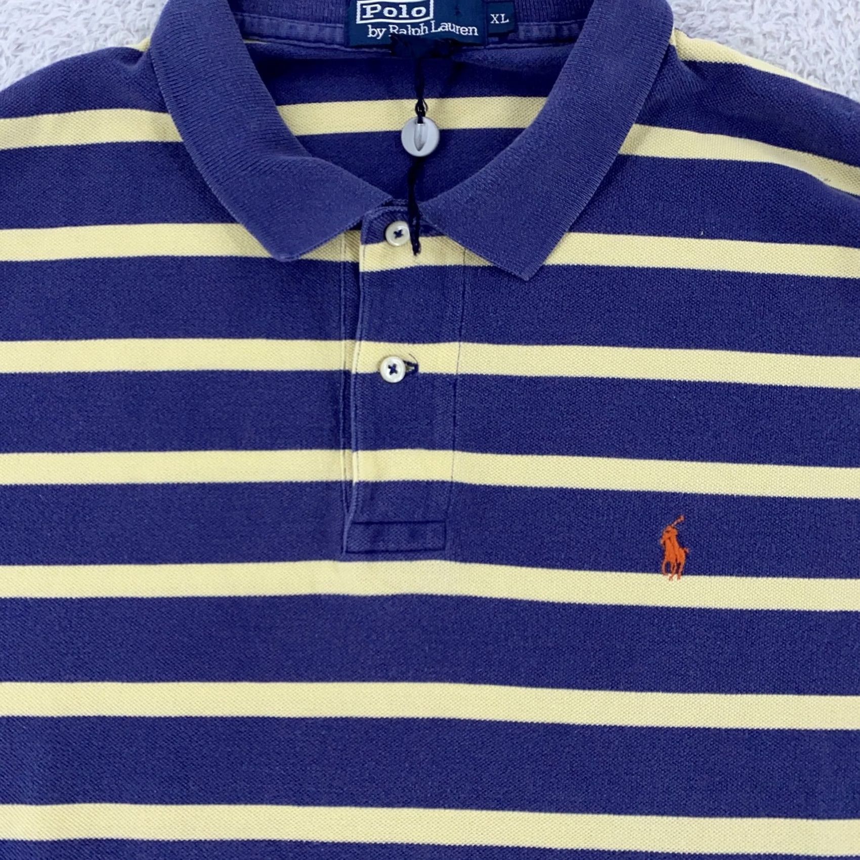 Polo Ralph Lauren Polo Ralph Lauren Polo Shirt Mens XL Striped Short Sleeve Classic Fit Rugby Size US XL / EU 56 / 4 - 2 Thumbnail