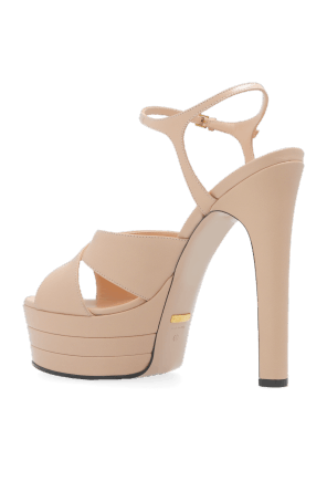 Gucci o1s1wg110125 Platform Sandals in Blush Pink Size US 7.5 / IT 37.5 - 3 Thumbnail