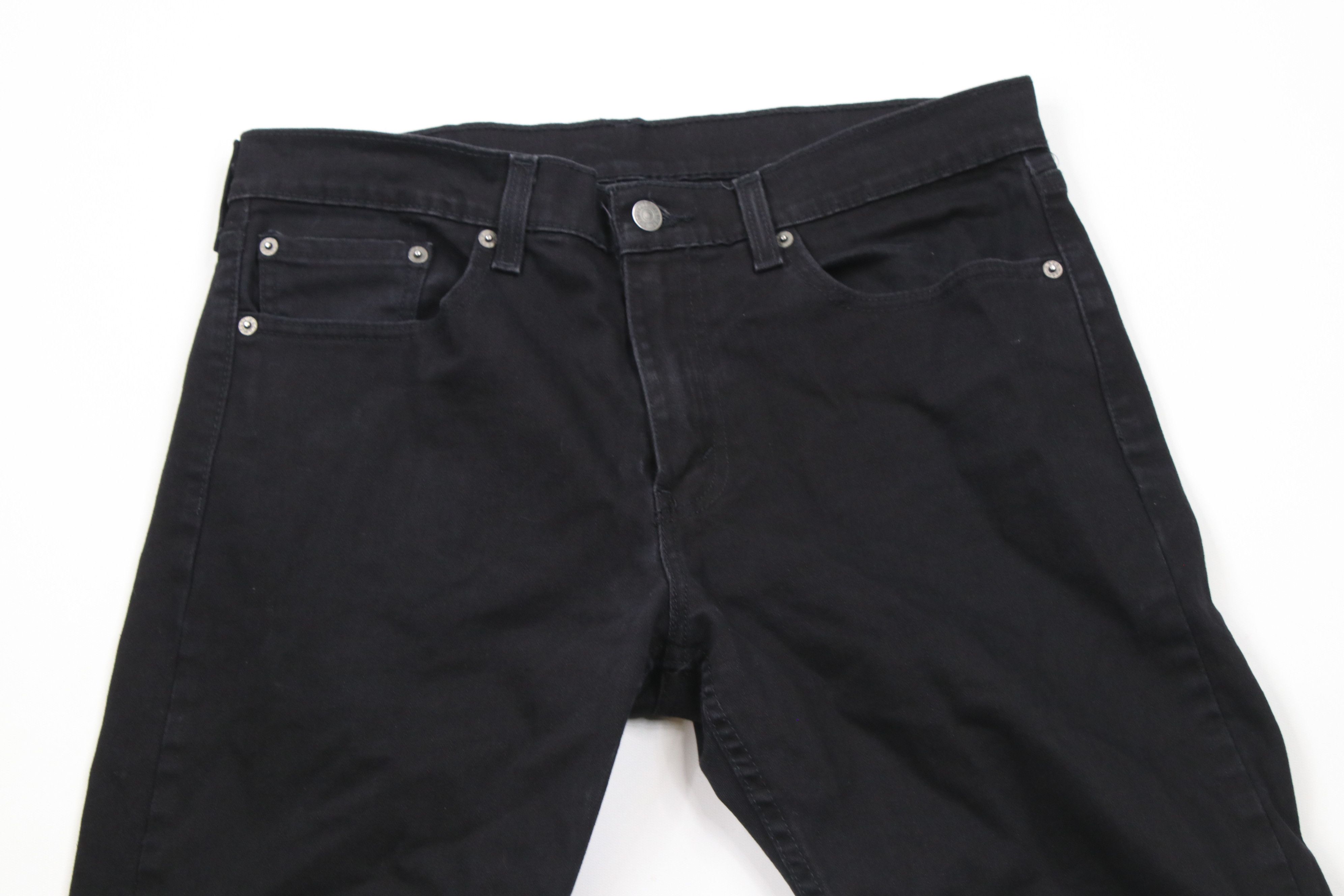 Levi's × Vintage Vintage Y2K Levis 502 Stretch Tapered Leg Denim Jeans Black Size US 32 / EU 48 - 2 Thumbnail