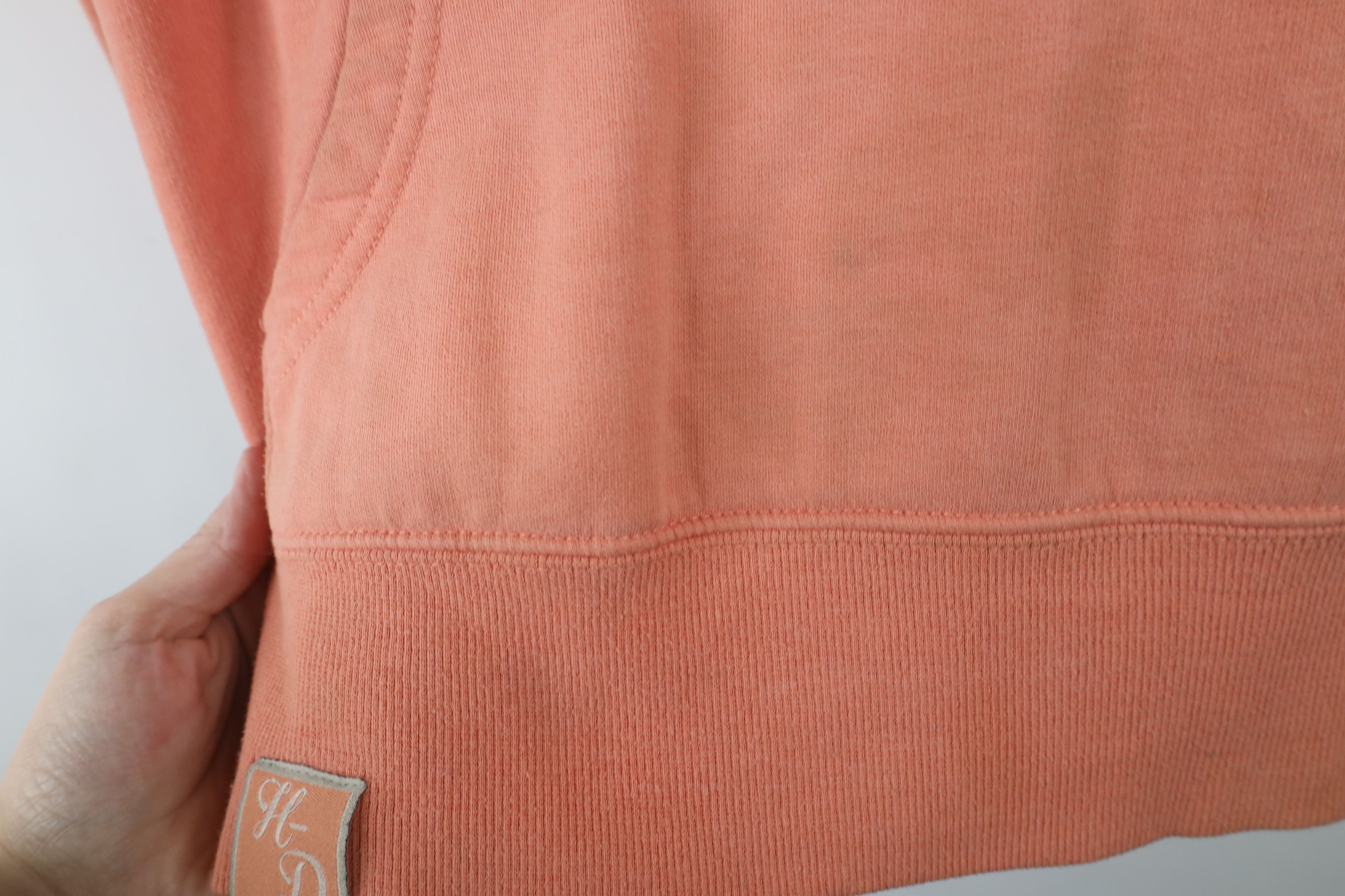 Harley Davidson × Vintage Vintage Harley Davidson Spell Out V-Neck Hoodie Pink Size S / US 4 / IT 40 - 8 Thumbnail