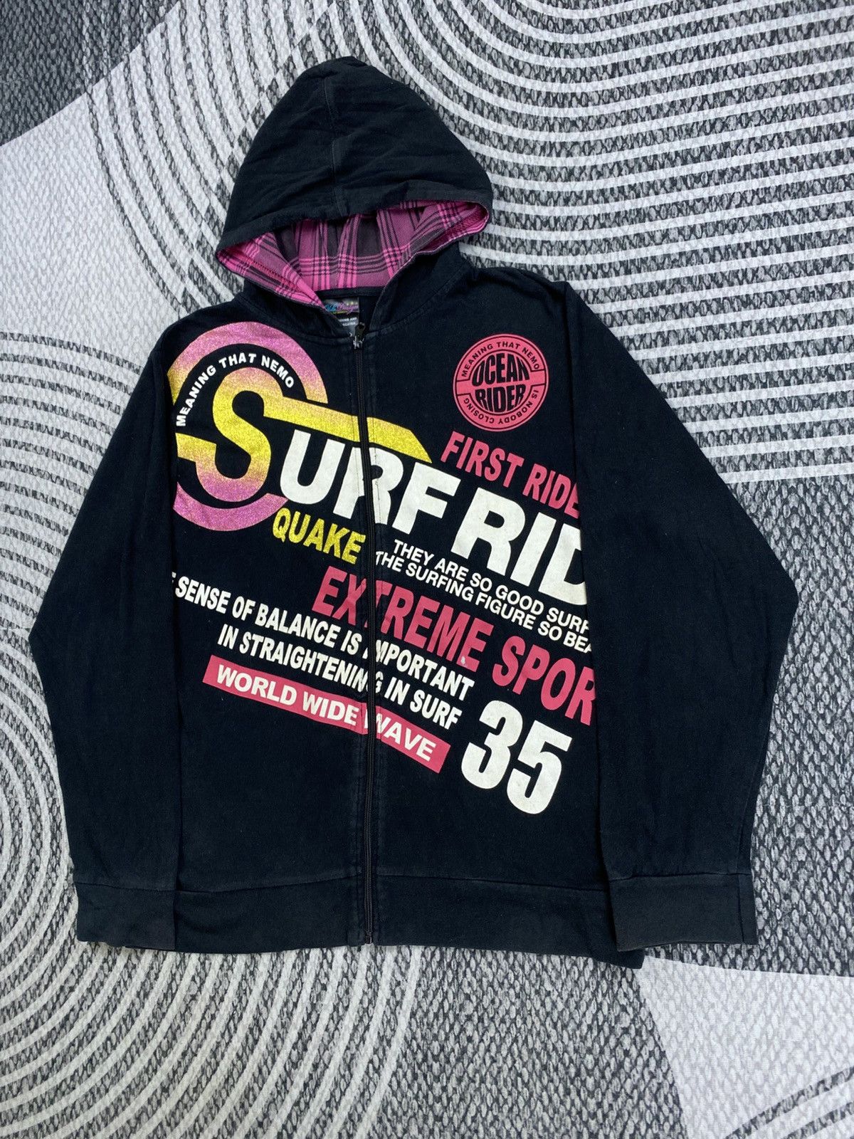 Hysteric Glamour Vintage Surf Rid Nice Zipper Sweater Jacket Size US M / EU 48-50 / 2 - 4 Thumbnail