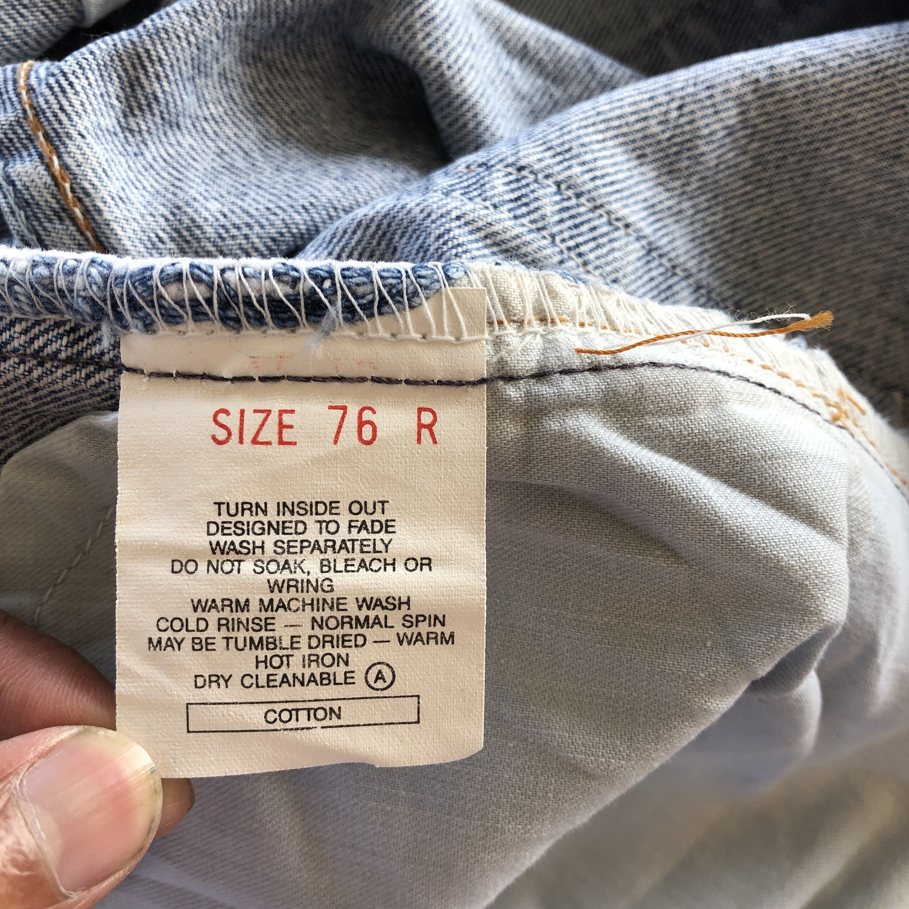 Levi's Vintage 80s Levis 505 Faded Stonewash Jeans Button Fly Denim Size US 28 / EU 44 - 9 Thumbnail
