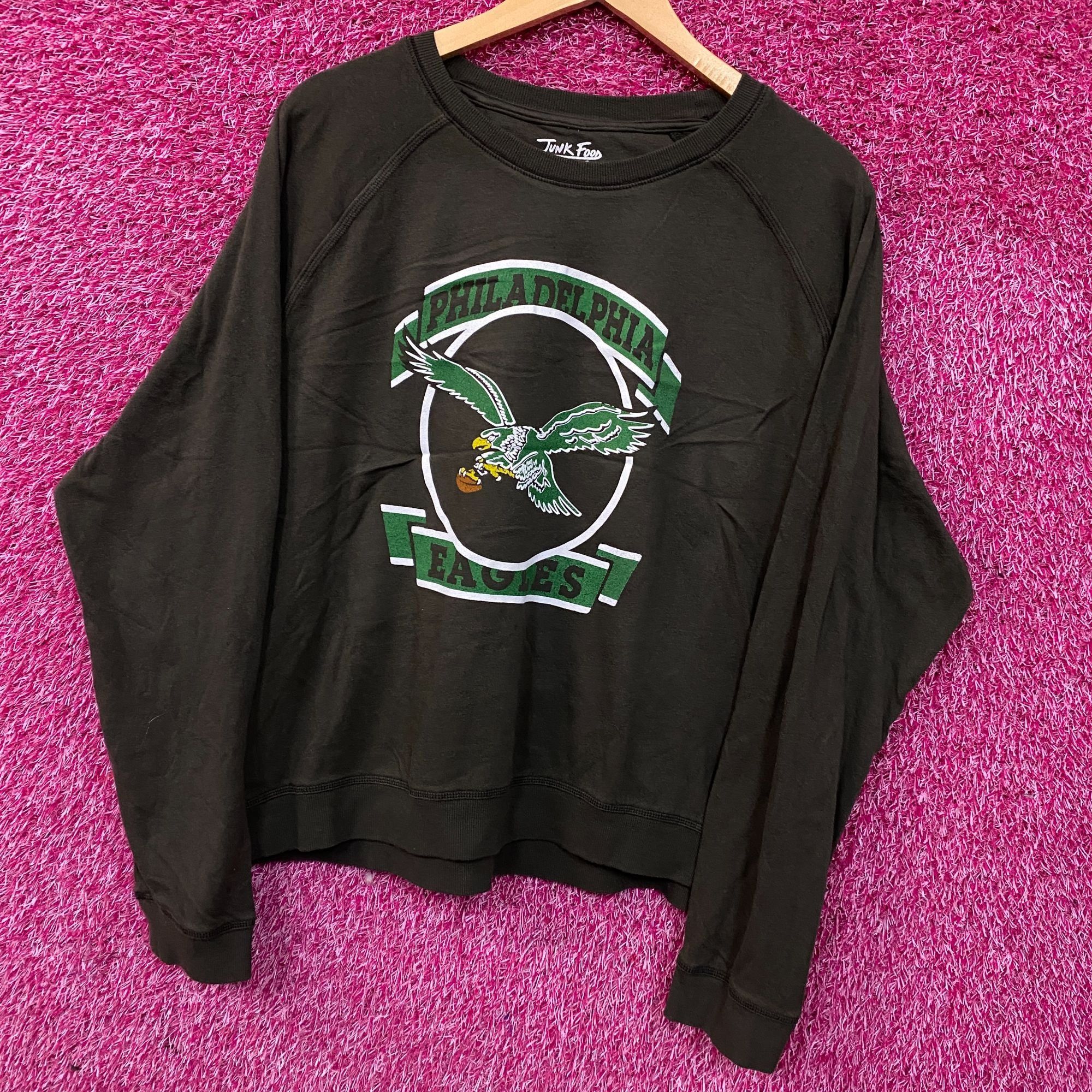 Junk Food Junk Food Clothing Philadelphia Eagles Crop Crewneck Sweatsh Size XXL / US 16-18 / IT 52-54 - 3 Thumbnail