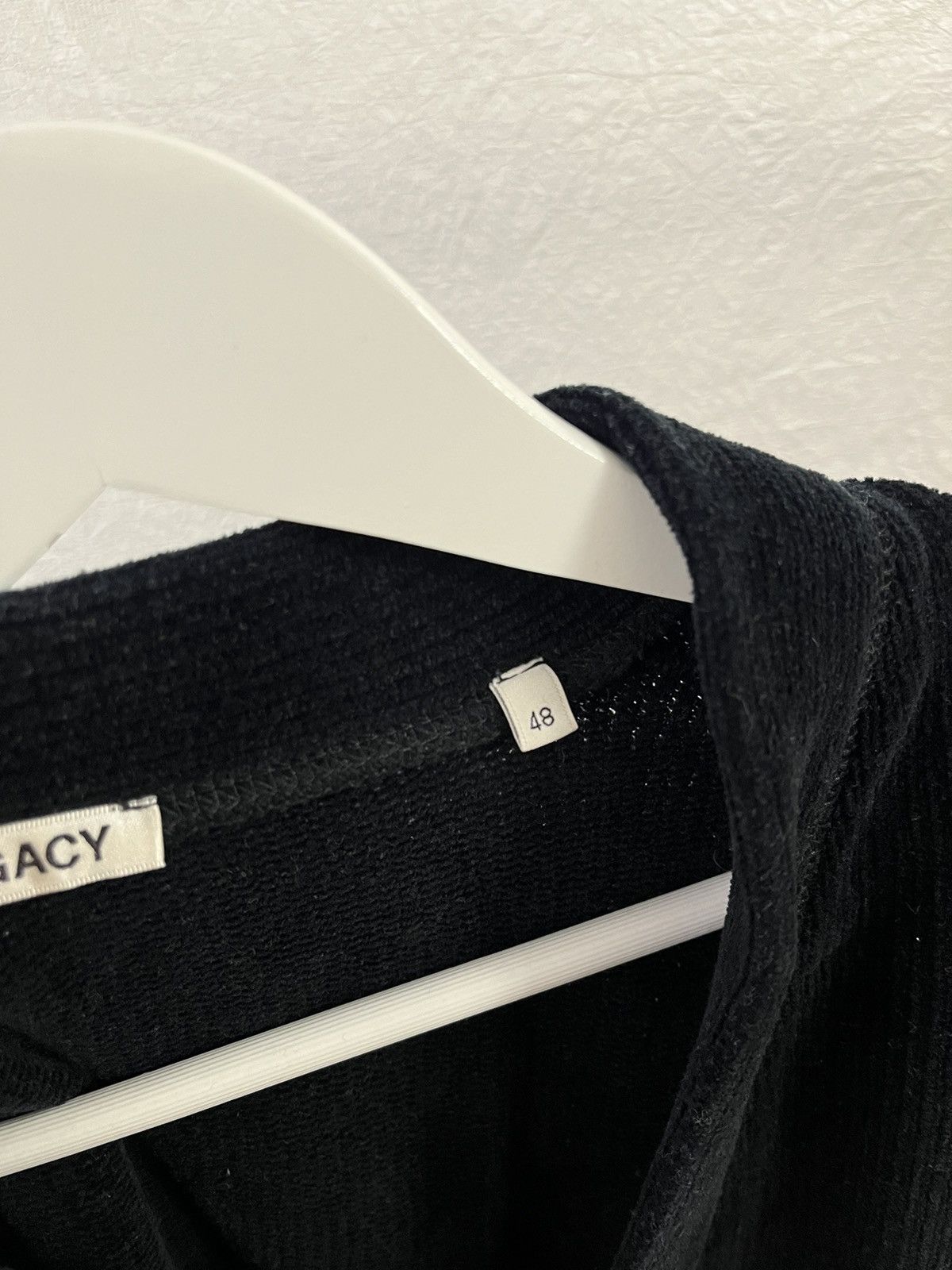 Our Legacy Our Legacy flatlock charcoal chenille cardigan Size US M / EU 48-50 / 2 - 6 Thumbnail
