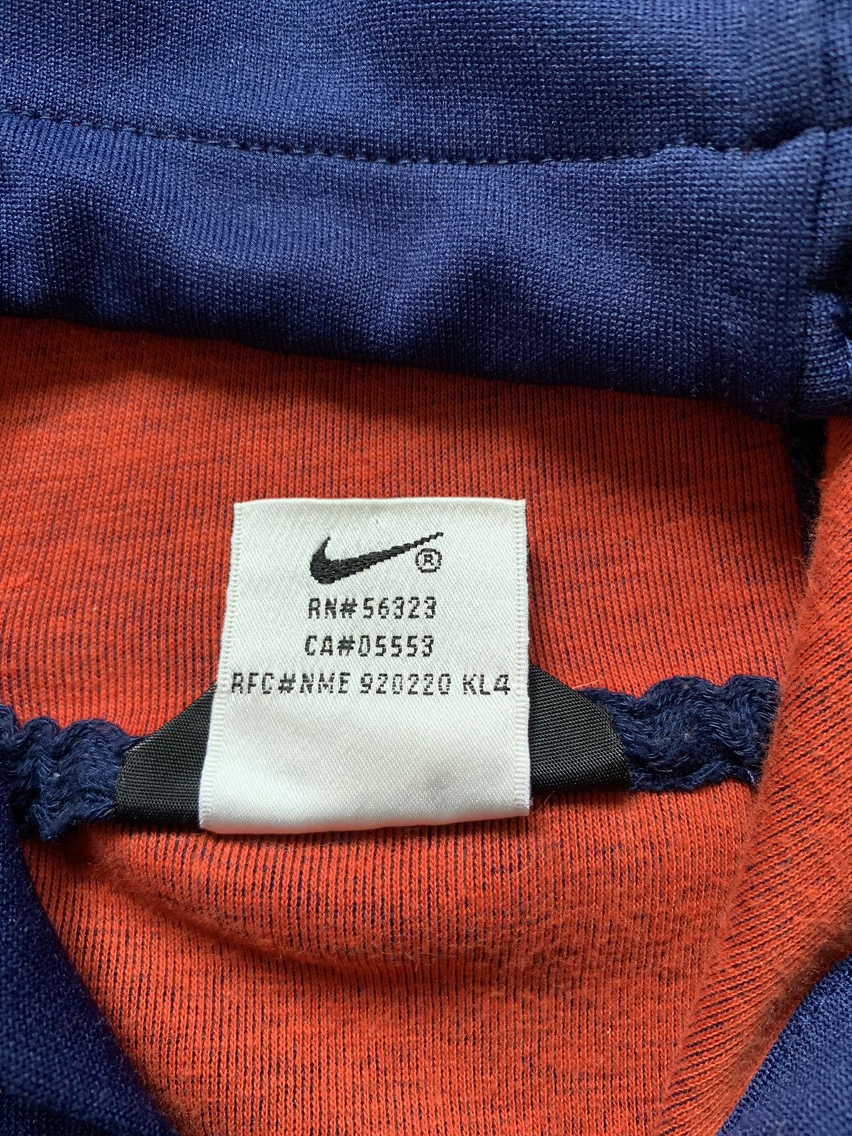 Nike Vintage 90s Nike Zip Hoodie Spell Out Drill Track Jacket USA Size US L / EU 52-54 / 3 - 10 Thumbnail