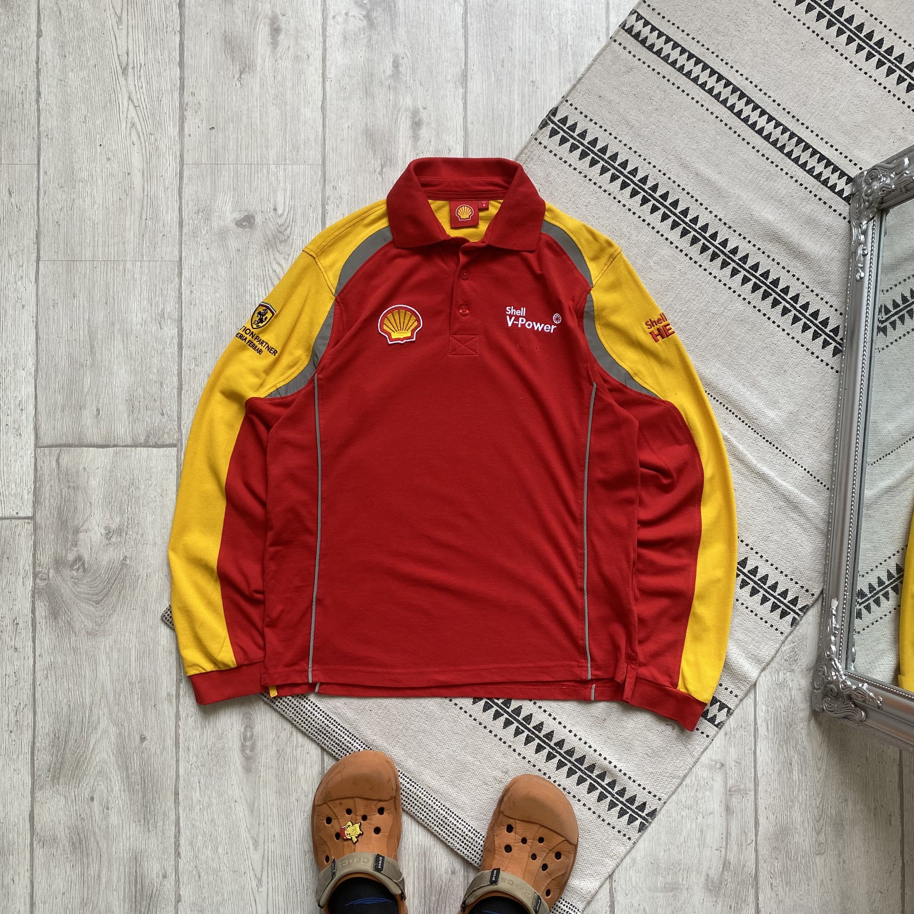 Ferrari 🏎️ Vintage F1 Racing Ferrari longsleeve Shell jersey Rugby Size US S / EU 44-46 / 1 - 2 Thumbnail