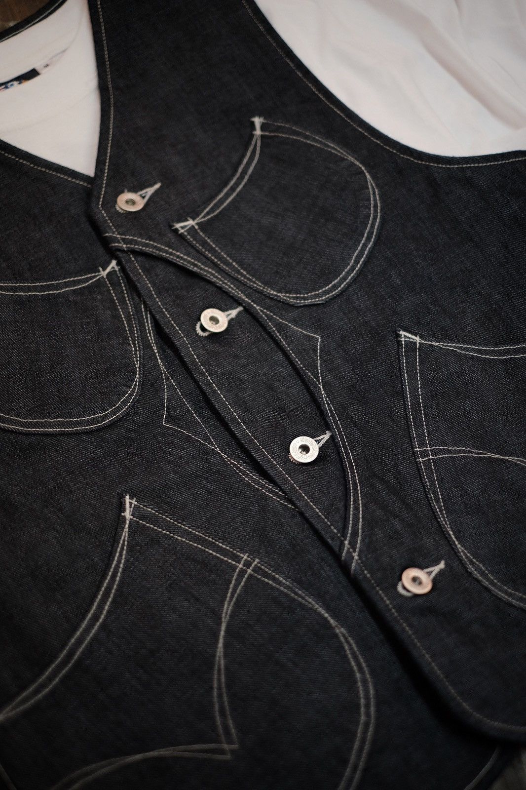 Japanese Brand Indigo Denim Vest Size US M / EU 48-50 / 2 - 4 Thumbnail