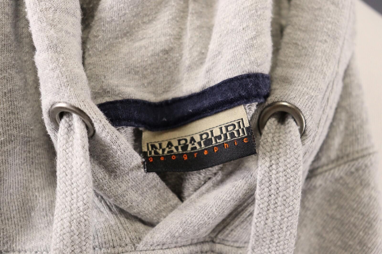 Napapijri Napapijri Big Logo Gray Sweatshirt Hoodie Size XL Size US XL / EU 56 / 4 - 9 Thumbnail