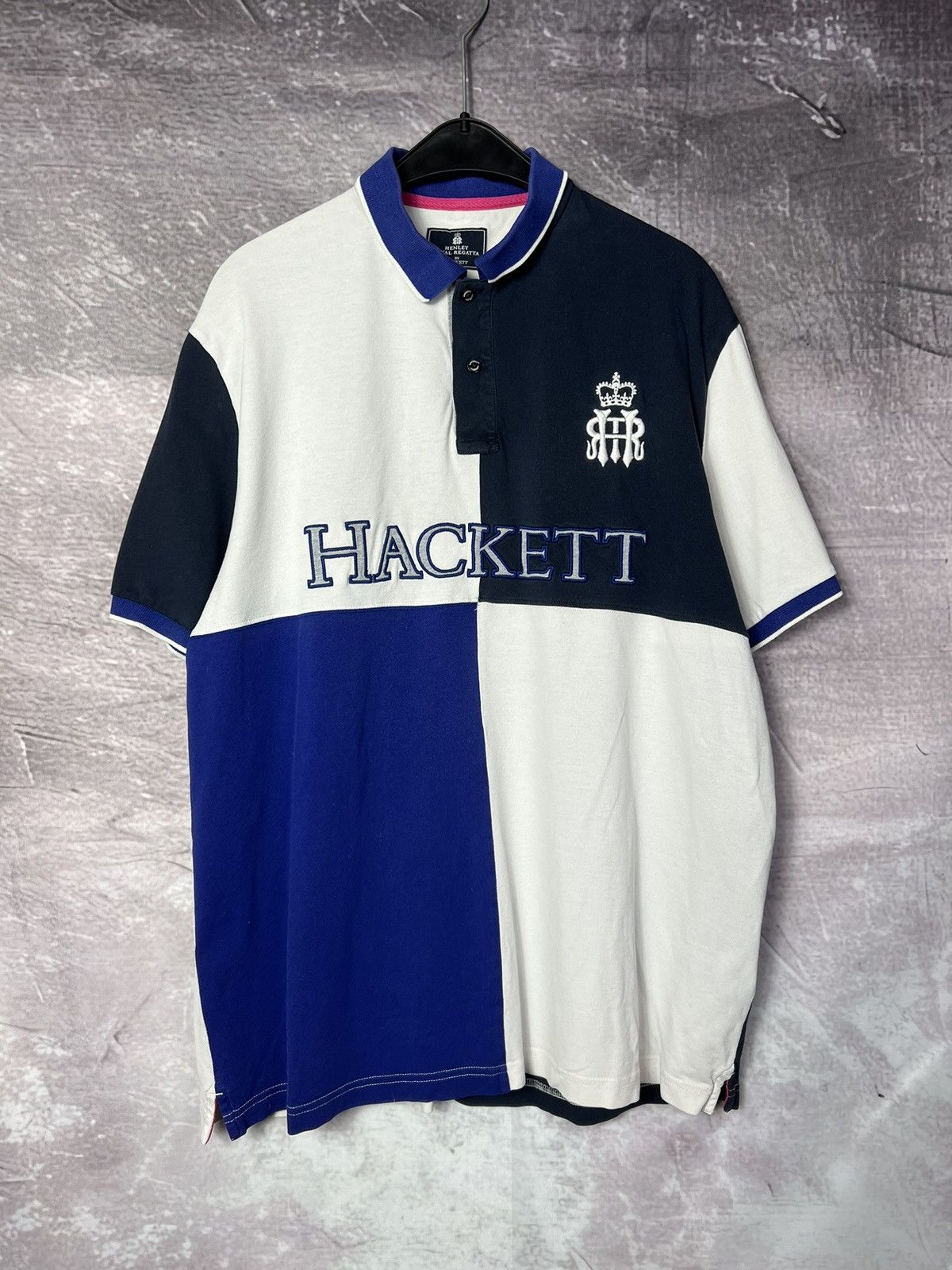 Hackett Henley Royal Regatta by Hackett Polo Shirt Old Money Style Size US XL / EU 56 / 4 - 3 Thumbnail