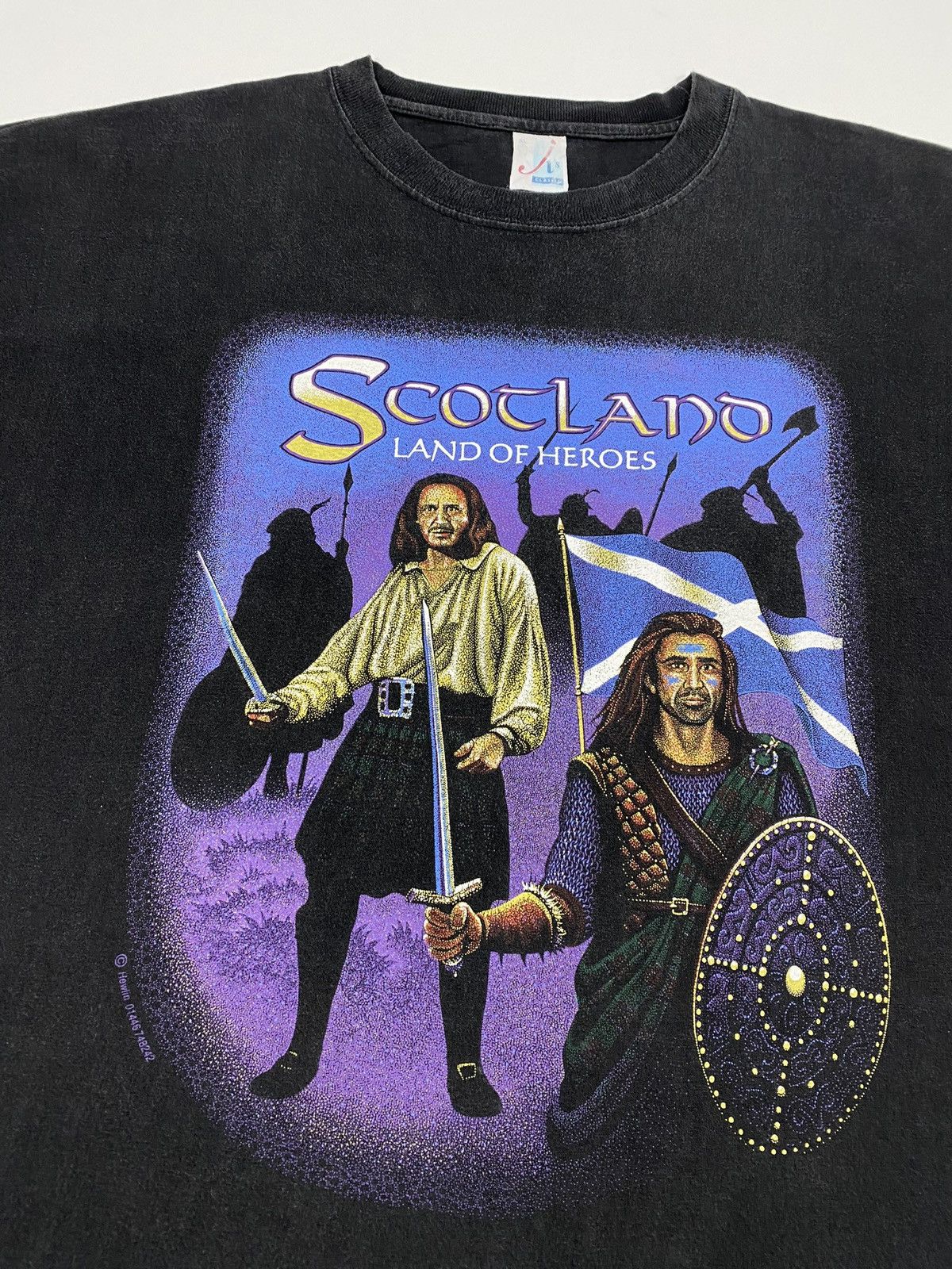 Vintage 🔥LASTDROP🔥 90s Braveheart Mel Gibson Scotland Land Of Heroes Size US XL / EU 56 / 4 - 3 Thumbnail