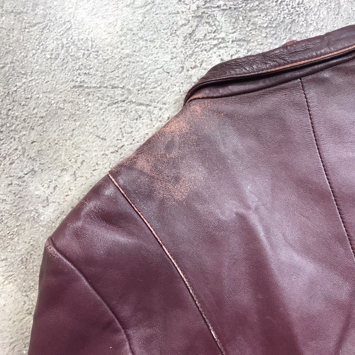 Vintage Vintage 90s Brown Leather Jacket Workwear Streetwear Baggy L Size L / US 10 / IT 46 - 8 Thumbnail