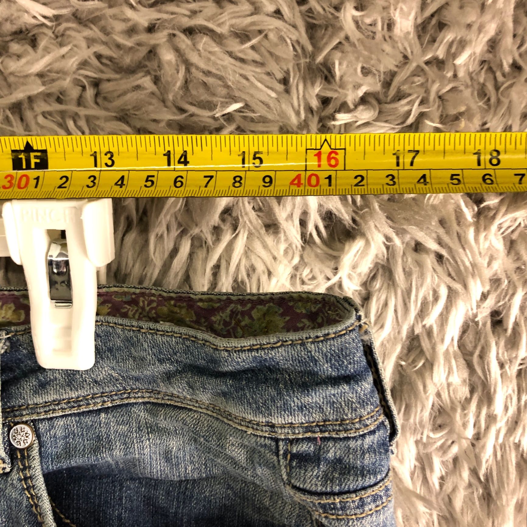 Denime VINTAGE AJ Ashley Straight Leg Womens Size 12 Long Mid Rise Medium Wash Blue Denim Jeans Size 34" / US 12 / IT 48 - 2 Thumbnail