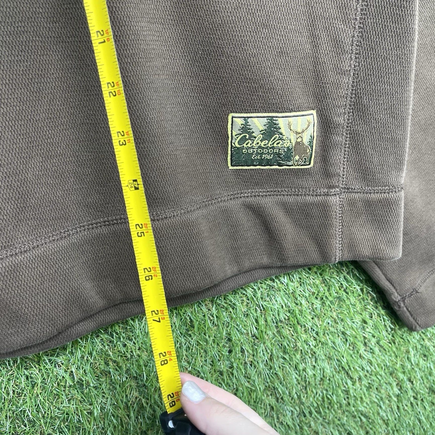 Vintage Cabela's Fleece Sweatshirt Mens 2XL Hunting Thermal Outdoor Comfort Brown Warm Pullover Crew Neck Graphic Logo Embroidered All Seasons Size US XXL / EU 58 / 5 - 3 Thumbnail