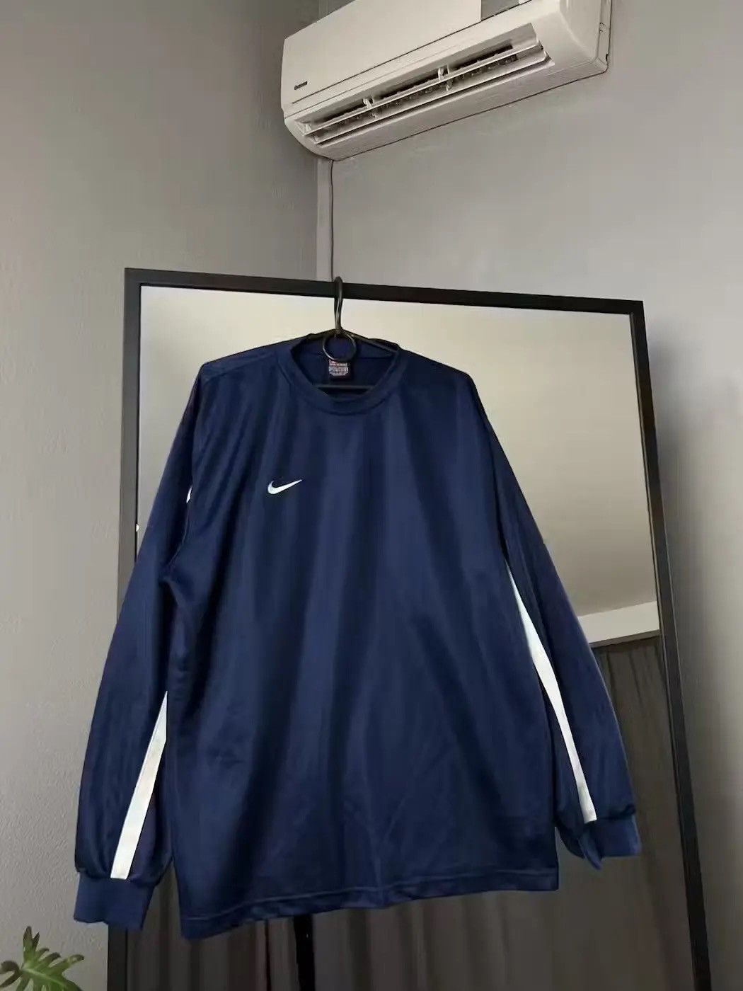 Nike × Vintage Vintage Nike Drill Rugby Polo Long Sleeve Y2K by swoosh Size US XL / EU 56 / 4 - 7 Thumbnail