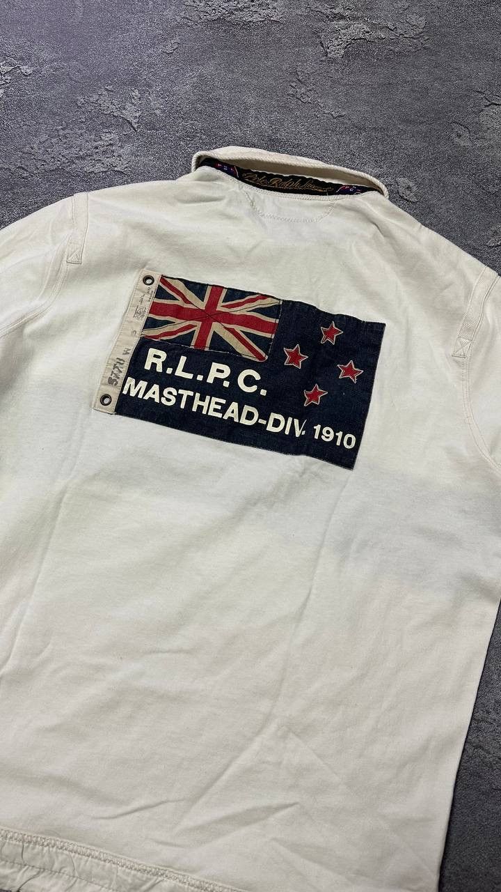Polo Ralph Lauren × Rugby Ralph Lauren Vintage Rugby Sweatshirt Polo Ralph Lauren PRL #8 Big Logo Size US XL / EU 56 / 4 - 5 Thumbnail