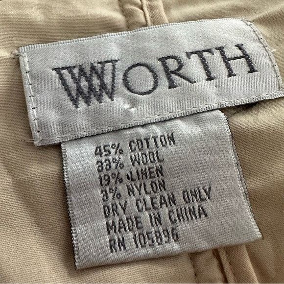 Other WORTH Women's Tan Textured Cotton-Wool-Linen Blend Blazer Ja Size S / US 4 / IT 40 - 5 Thumbnail