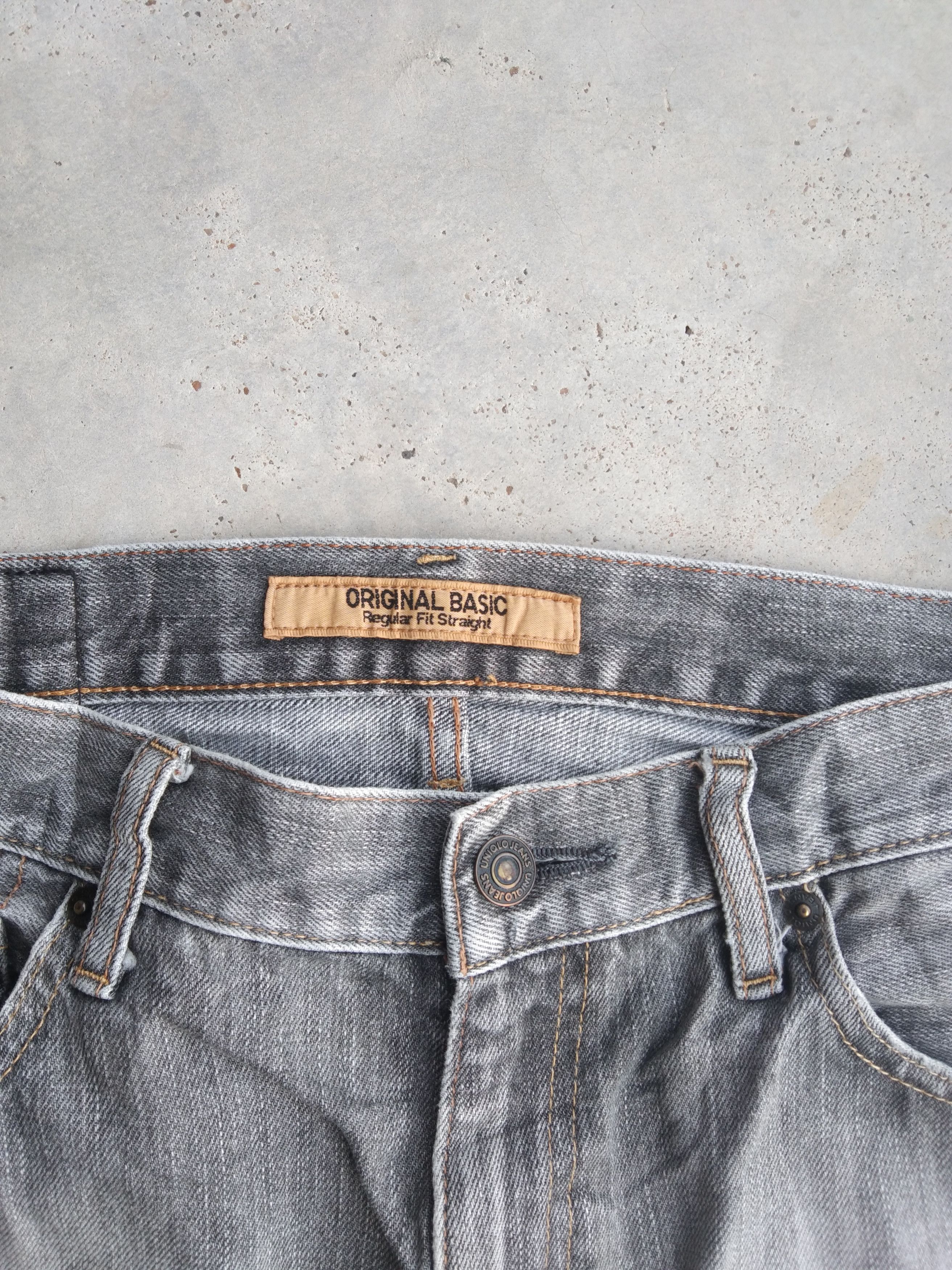 Japanese Brand Vintage Smoke Grey Faded Uniqlo S-002 Distressed Jeans 32x32 Size US 32 / EU 48 - 6 Thumbnail