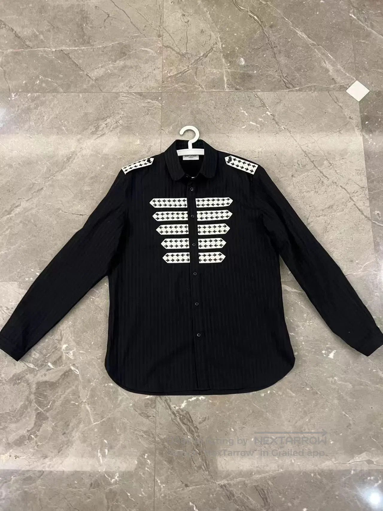 Saint Laurent Paris Saint Laurent Court Style Black Shirt. Size US M / EU 48-50 / 2 - 1 Thumbnail
