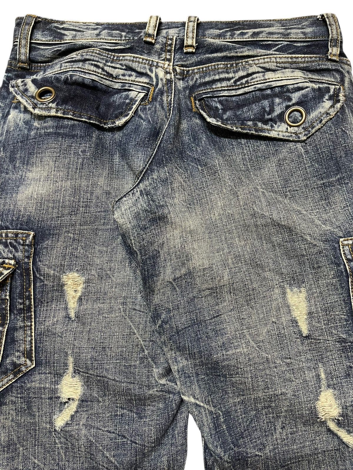 Vintage Japan Semantic Design Thunder Wash Avant Garde Flare