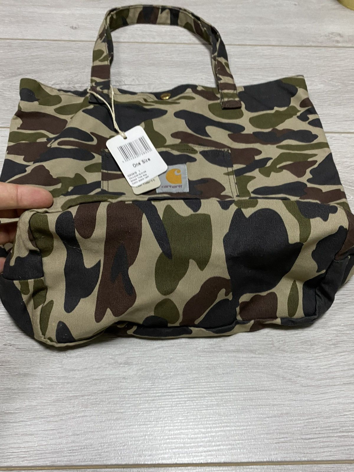 Carhartt Carhartt NEW camouflage simple tote bag shopper Size ONE SIZE - 4 Thumbnail