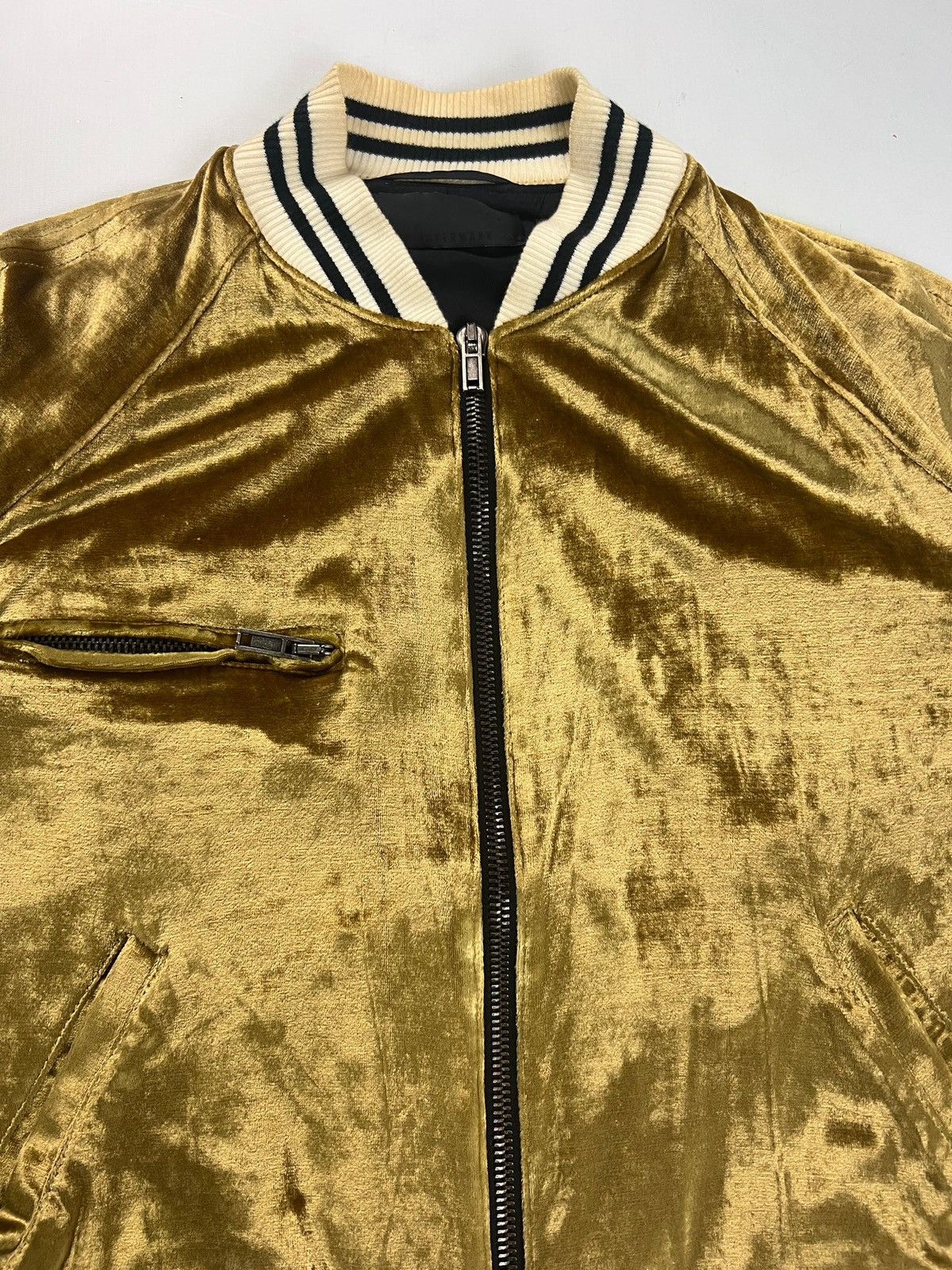 Haider Ackermann HAIDER ACKERMANN SS15 CHAMPAGNE GOLD VELVET BOMBER JACKET Size US M / EU 48-50 / 2 - 4 Thumbnail