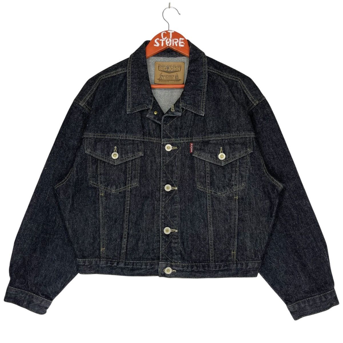 Big John × Vintage 90s Big John Denim Jacket Size US M / EU 48-50 / 2 - 1 Thumbnail