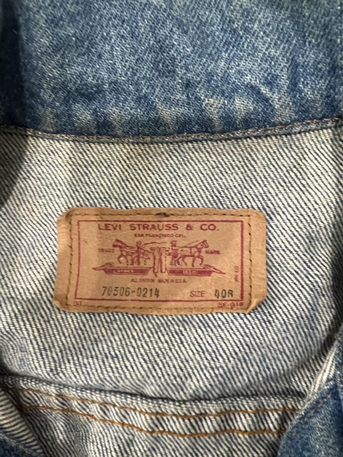 Levi's Vintage levis denim trucker jacket Size US S / EU 44-46 / 1 - 3 Thumbnail