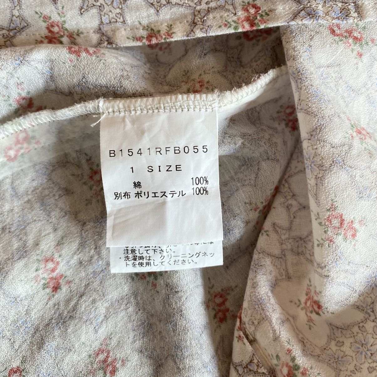 Frapbois FRAPBOIS Cream Floral Peter Pan Blouse Size M / US 6-8 / IT 42-44 - 10 Thumbnail