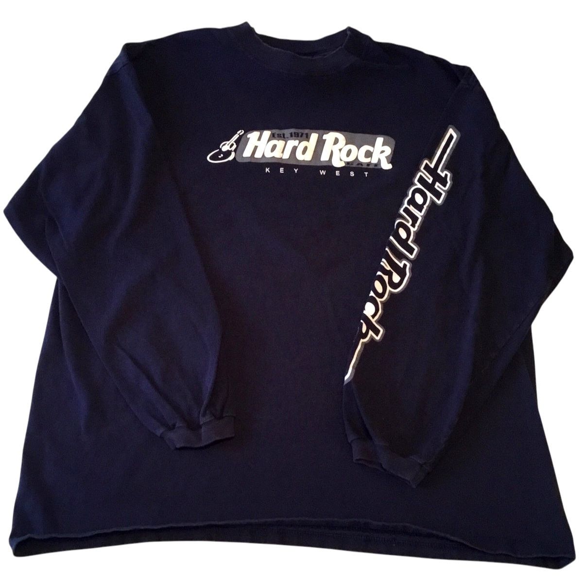 Hard Rock Cafe Hard Rock Cafe Key West Long Sleeve Navy Blue T-Shirt XL Size US XL / EU 56 / 4 - 1 Thumbnail