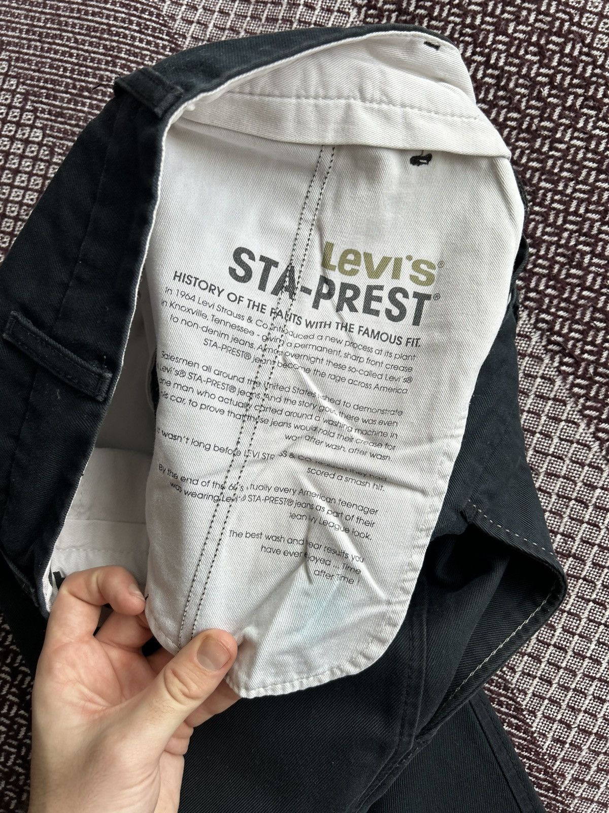 Levi's Vintage 90s Levis Sta-Prest Denim Jeans Solid Style Size W34 Size US 34 / EU 50 - 11 Thumbnail