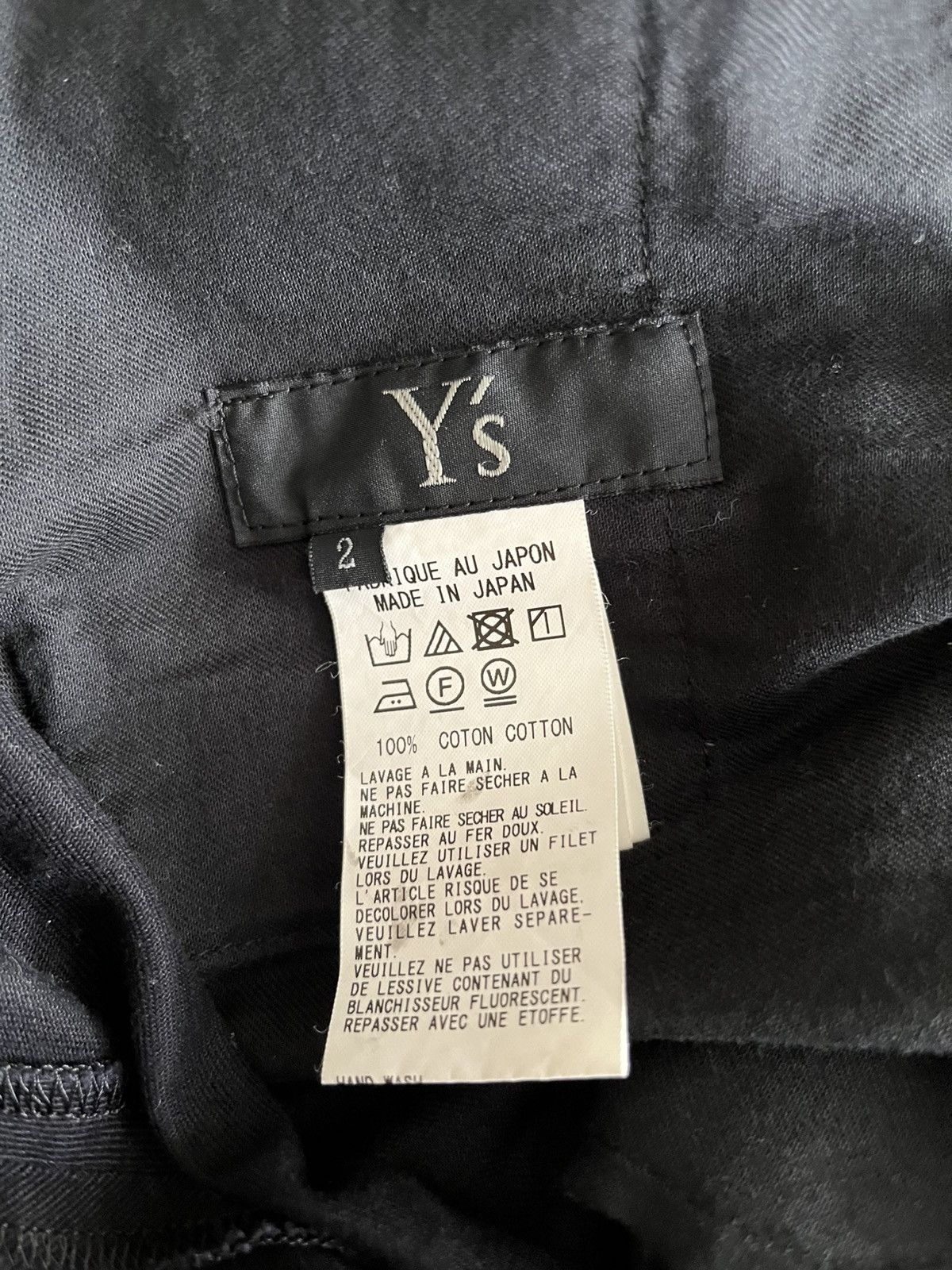 Yohji Yamamoto Yohji Yamamoto Y’s Wide Long Twill Shorts Black Size US 30 / EU 46 - 4 Thumbnail