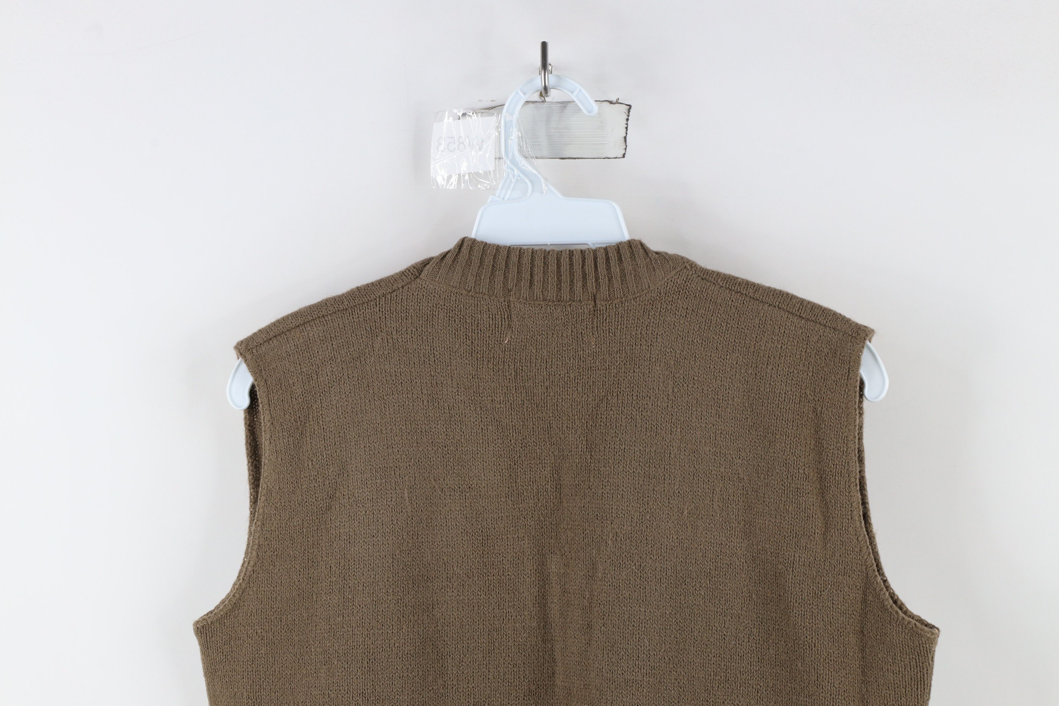 Vintage Vintage 60s 70s Streetwear V-Neck Sweater Vest Brown USA Size US M / EU 48-50 / 2 - 8 Thumbnail