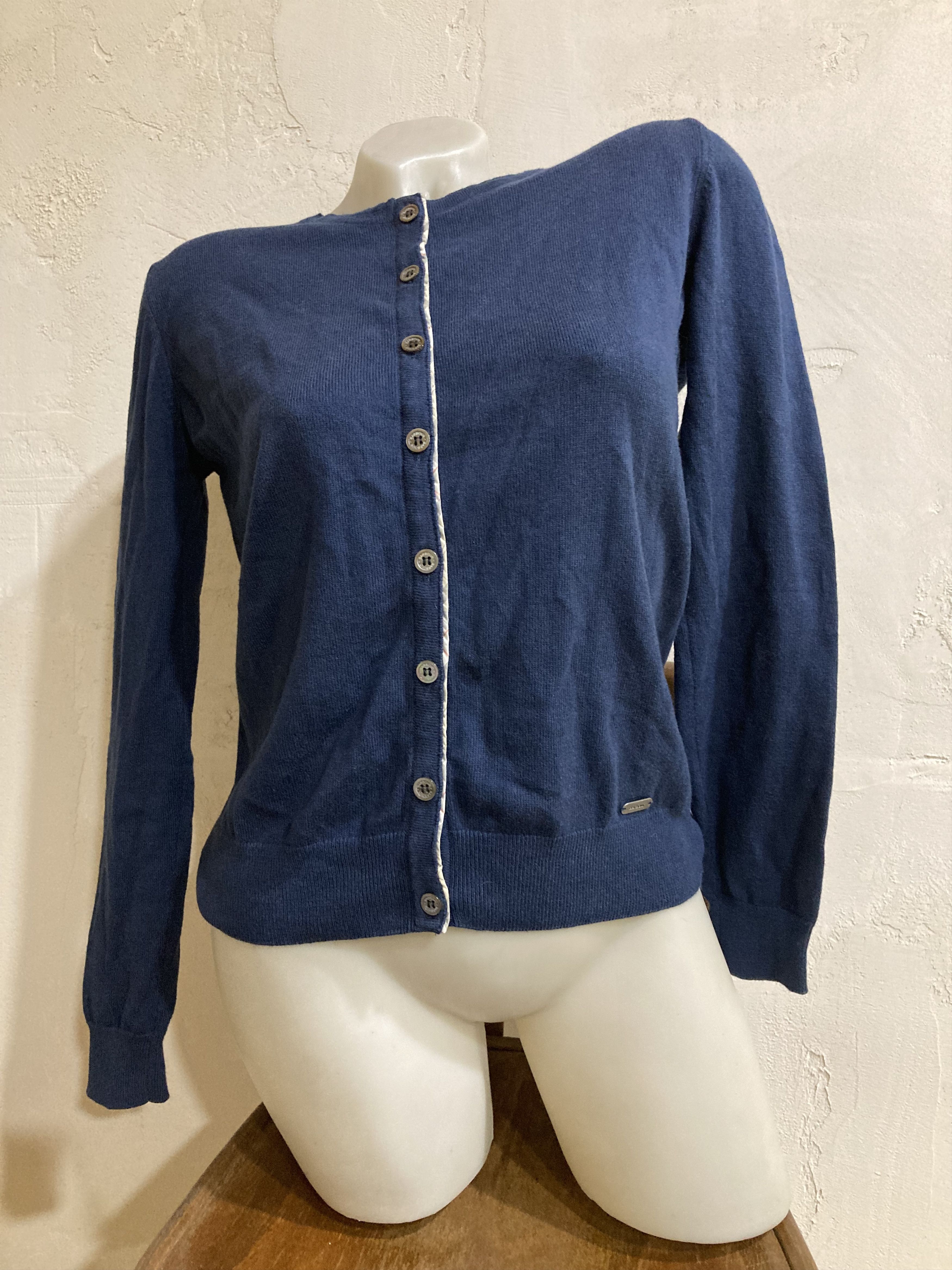 Barbour Barbour Ladies Pendle Knitted Cardigan Hessian Tartan Size S / US 4 / IT 40 - 1 Thumbnail