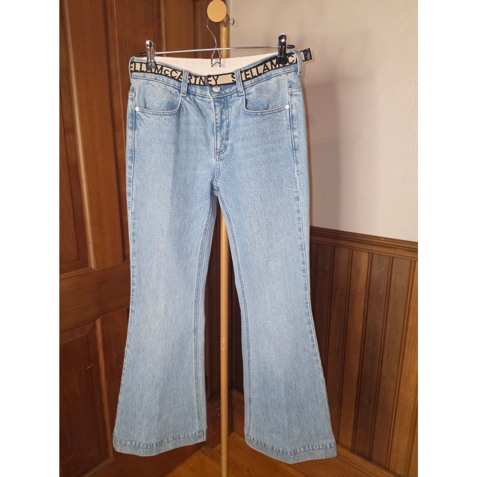 Stella McCartney Stella Mccartney Salt & Pepper Belted Mid-Rise Jeans 27 Size 27" / US 4 / IT 40 - 6 Thumbnail
