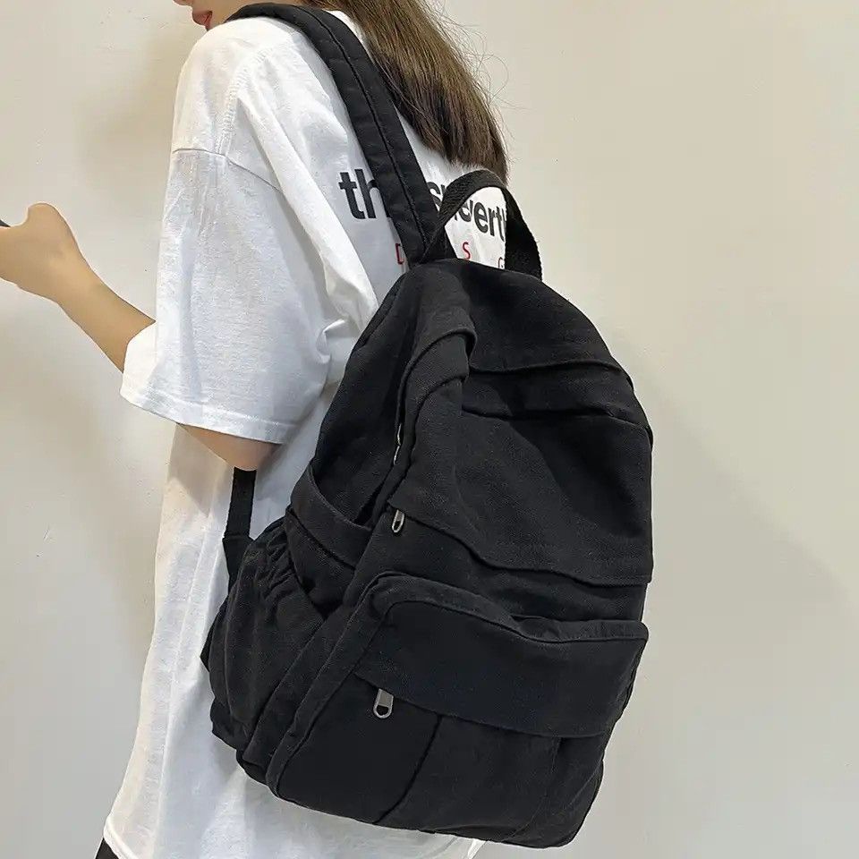 Japanese Brand Black Backpack Size ONE SIZE - 1 Thumbnail