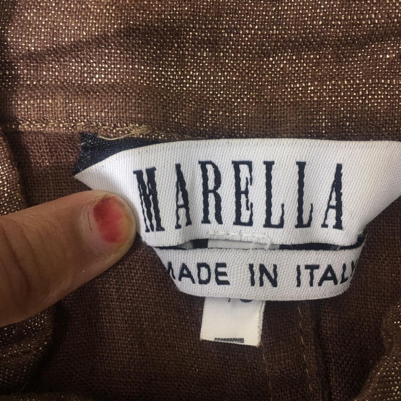 Marella Vtg MARELLA ROMA Made In Italy Tactical Vest Jacket Brown Size XS / US 0-2 / IT 36-38 - 3 Thumbnail