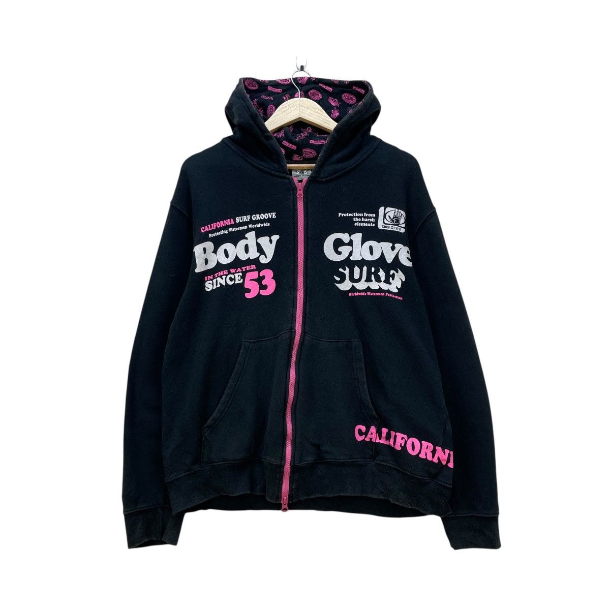 Body Glove 💥Vintage Body Glove Surf Style Hoodie Zipup Jacket Size US M / EU 48-50 / 2 - 1 Thumbnail