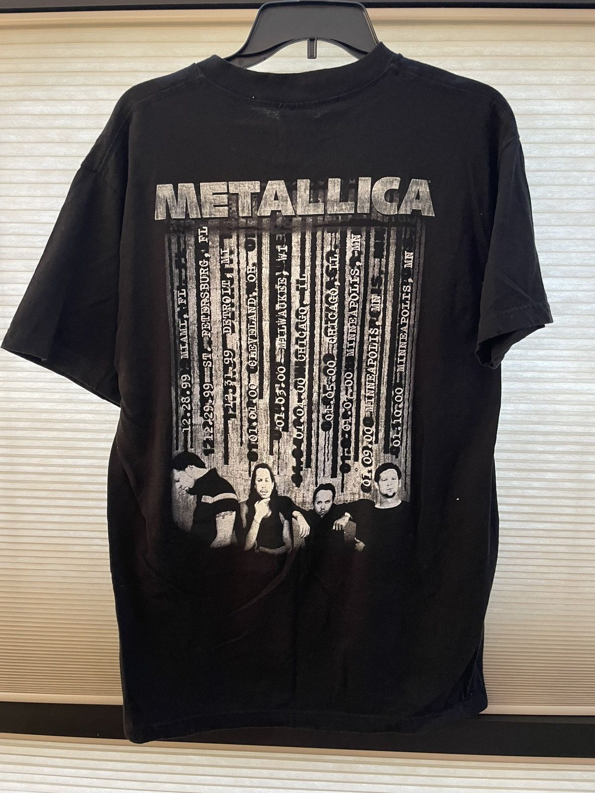 Vintage 1999 Metallica Tour Concert T-Shirt Giant Large