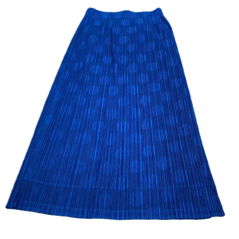 Issey Miyake Issey Miyake size:1 A deep blue polka dot dress with mesh Size 31" - 7 Thumbnail
