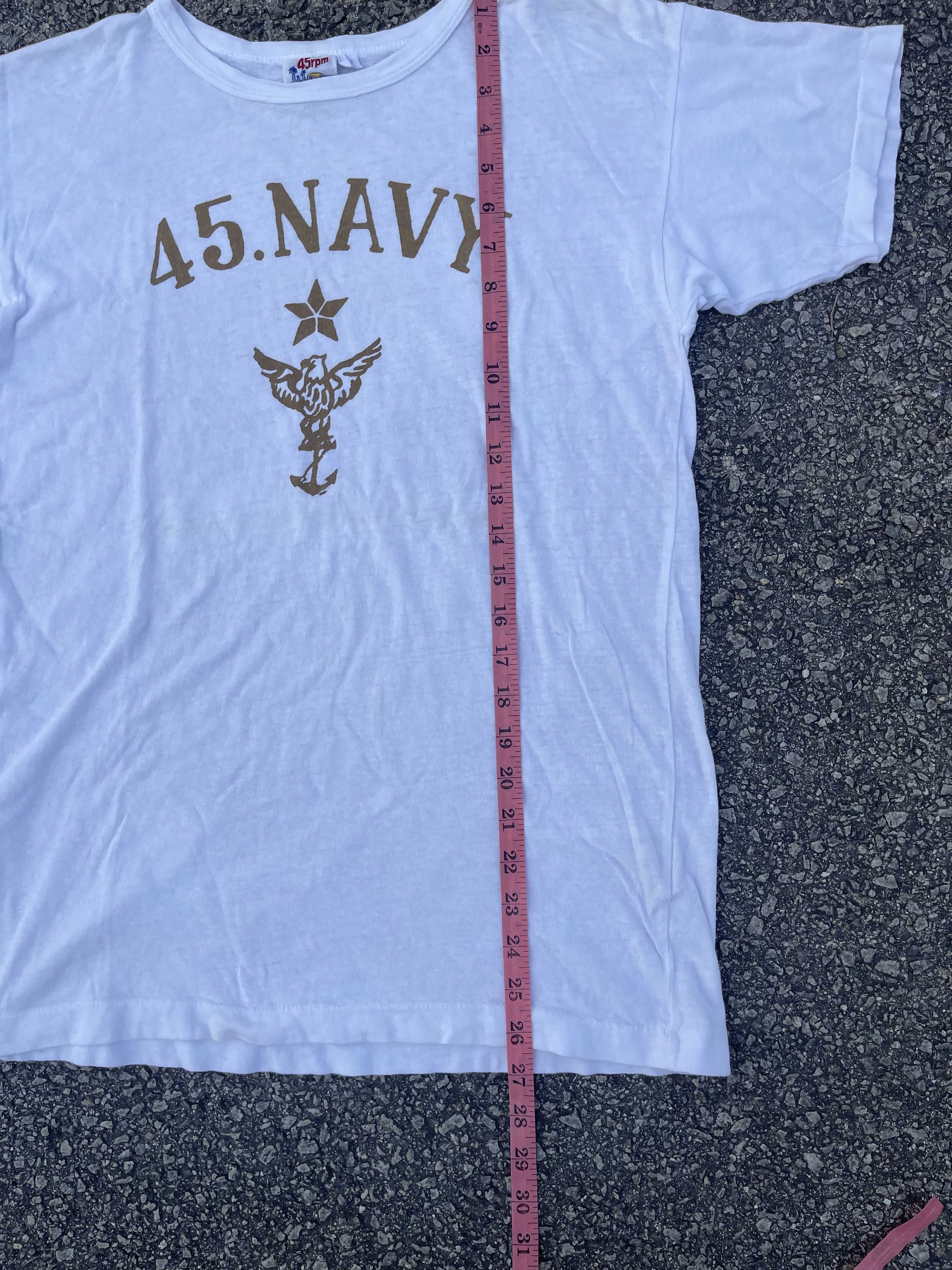 45rpm × Buzz Rickson's 45.NAVY by 45 Rpm White Tee Travis Scott Size US M / EU 48-50 / 2 - 10 Thumbnail