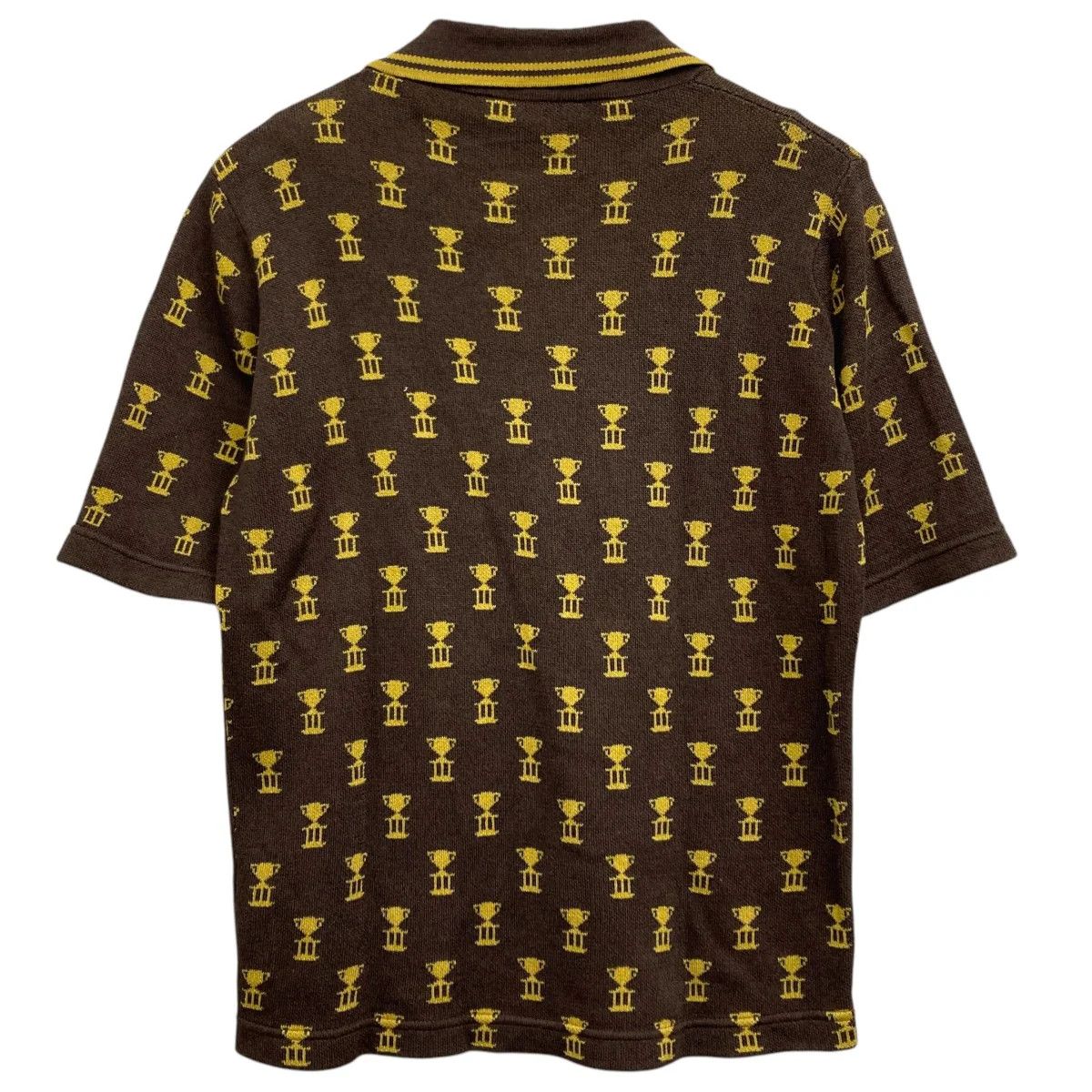 Ernest W. Baker SS20 Trophy Motif Knitted Polo Shirt Size US S / EU 44-46 / 1 - 2 Thumbnail