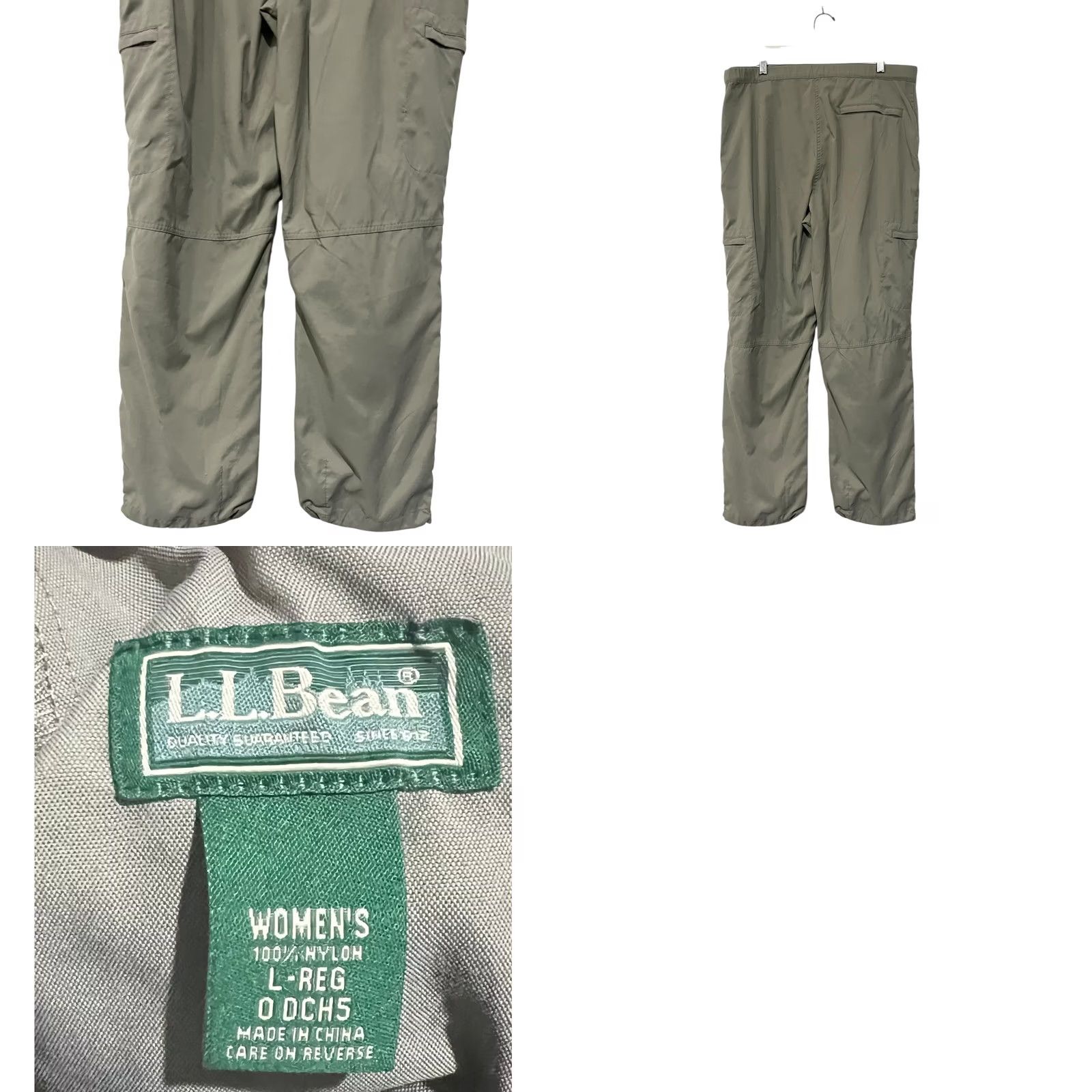 Vintage VINTAGE L.L.Bean Pants Womens 35x29 Gray Nylon Belted Outdoor Hiking Chino 16 Tall Women's Pants Mens? Size 38" / US 16 / IT 52 - 8 Thumbnail